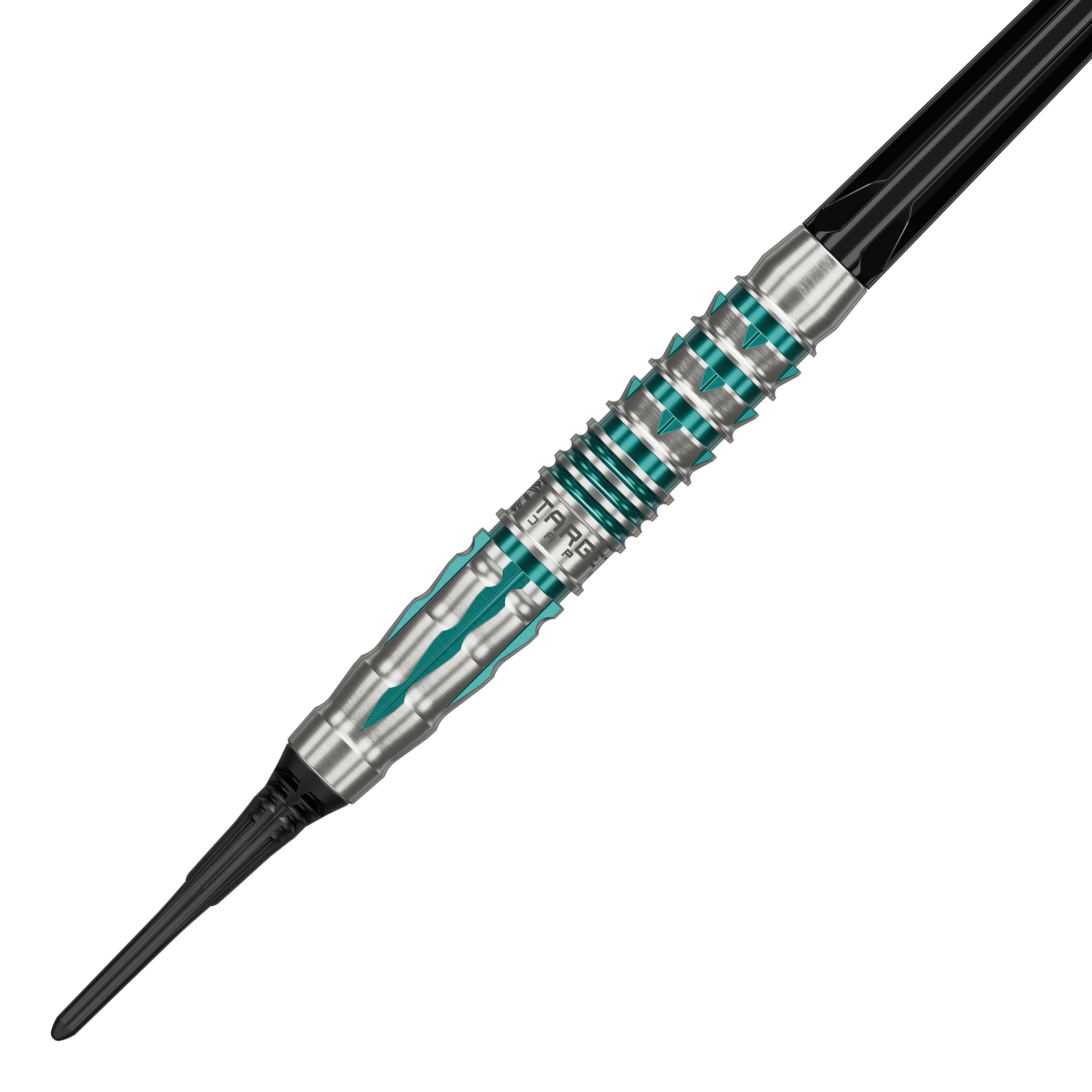 Dardos blandos Target Black Marque Pierce - 18,5 g Die Abbildung präsentiert die Target Black Marque Pierce Softdarts mit einem Gewicht von 18,5g. Diese Softdarts bieten hohe Qualität und Präzision beim Wurf.
