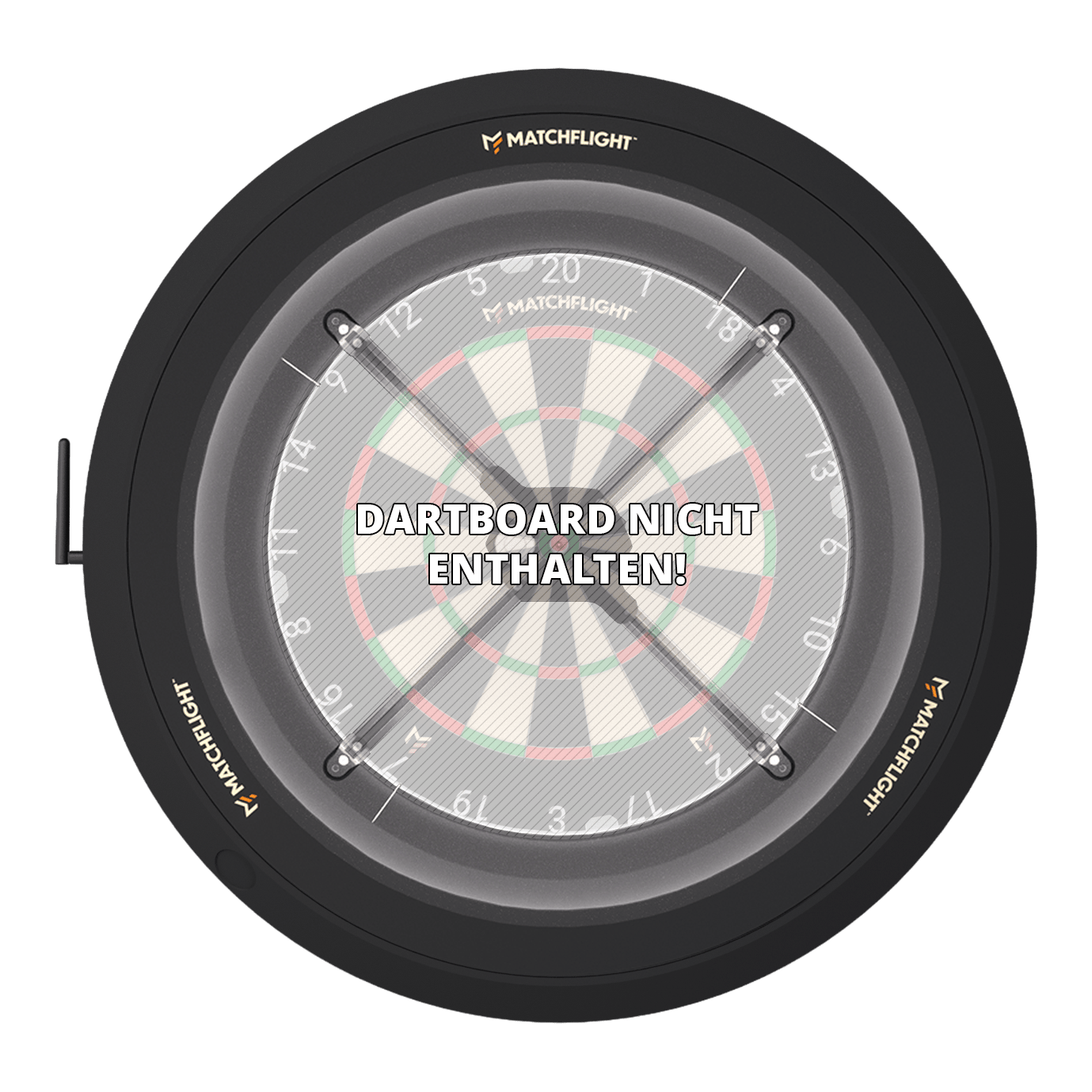 Sistema de puntuación automática Matchflight Heylo Ein weiteres Foto vom Matchflight Heylo Autoscoring System. Die Anzeige und das Bedienfeld sind gut erkennbar.