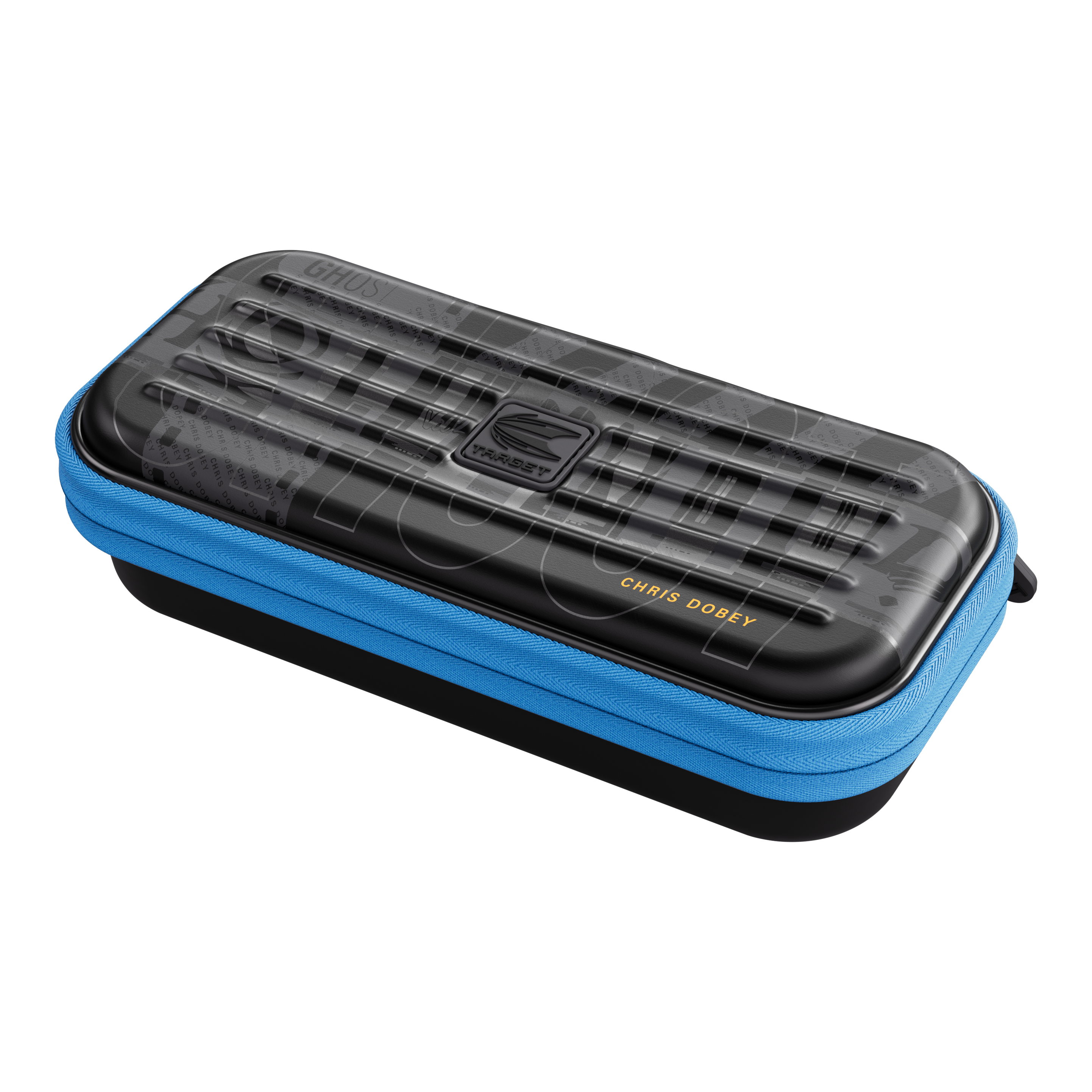 Estuche de dardos Chris Dobey de la serie Takoma Ghost Gezeigt wird das Takoma Ghost Series Chris Dobey Dartcase. Das robuste Etui eignet sich ideal zur Aufbewahrung von Darts.