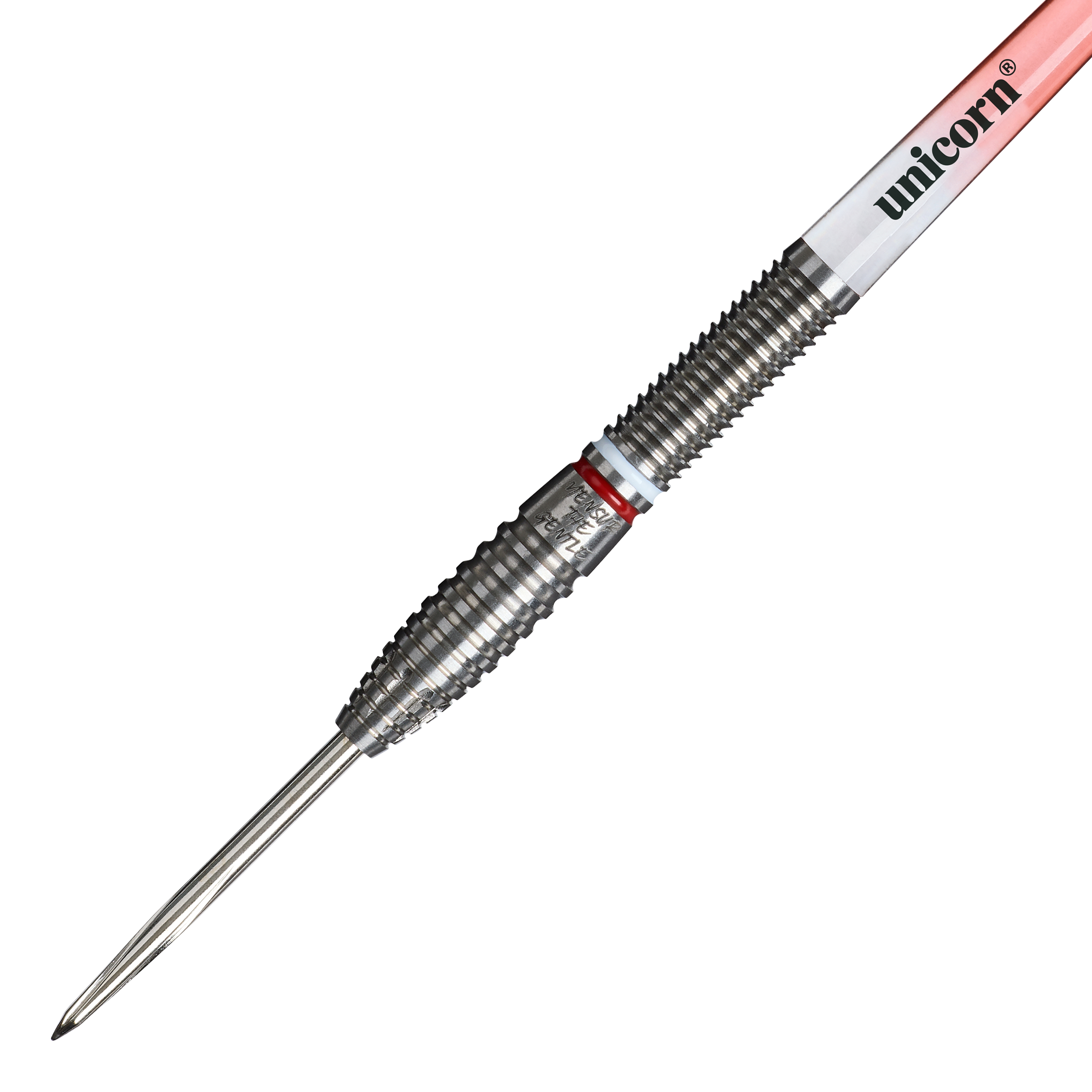 Unicorn Scale Suljovic The Gentle Steeldarts - 23 g Unicorn Mensur Suljovic The Gentle Steeldarts - 23g ist auf diesem Bild zu sehen. Es handelt sich um professionelle Steeldarts mit einem Gewicht von 23 Gramm.