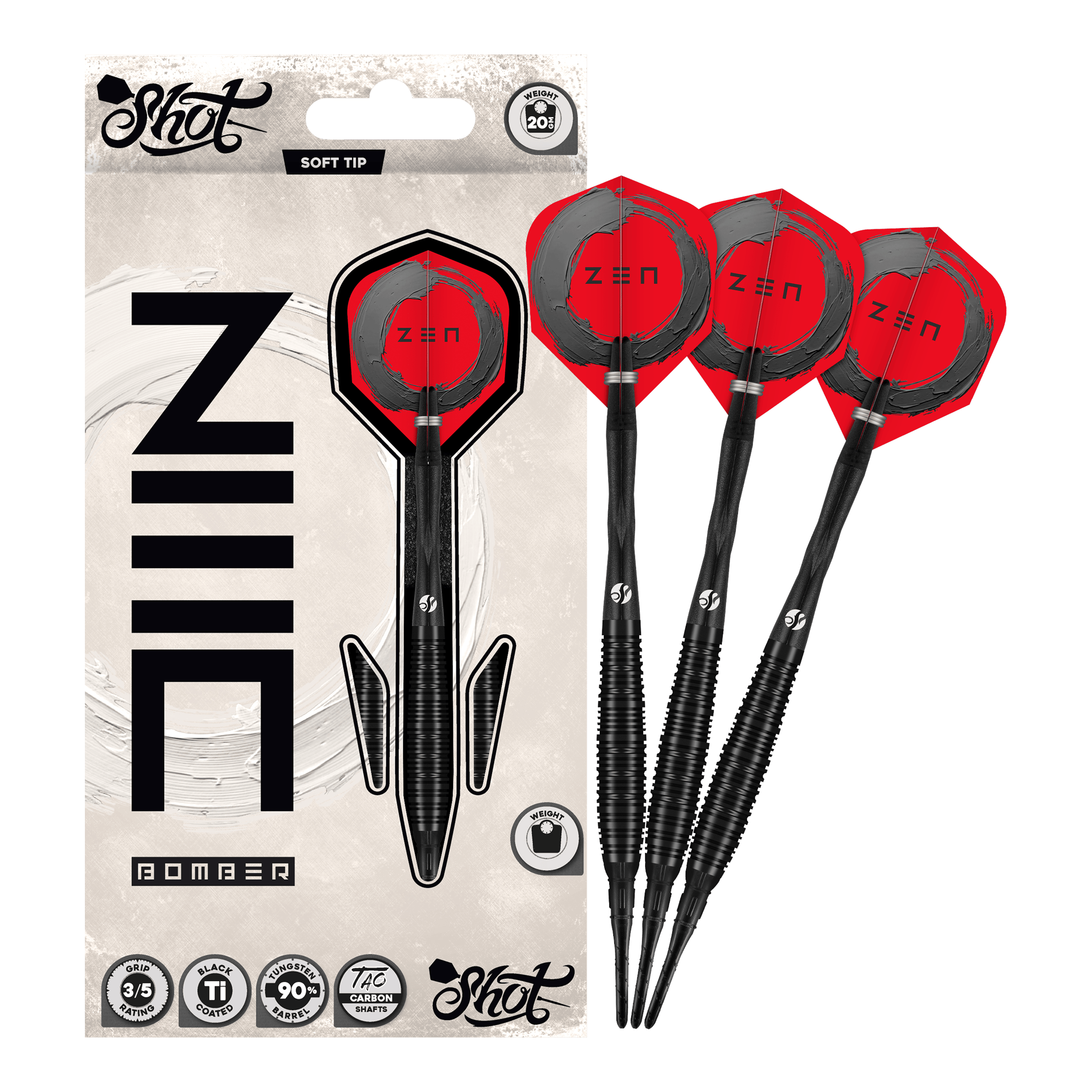 Dardos blandos Shot ZEN Bomber - 20 g Dardos blandos Shot ZEN Bomber - 20 g