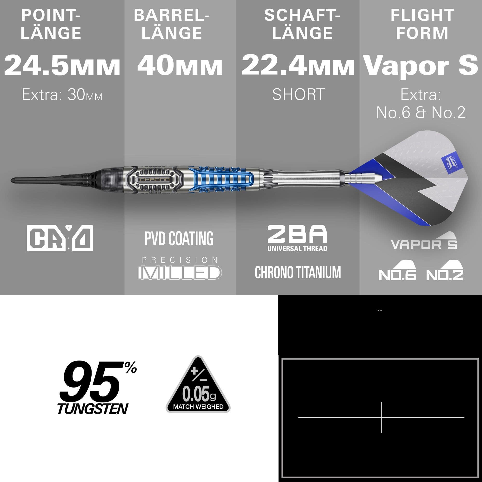 Dardos blandos Target Phil Taylor Power X Chrono