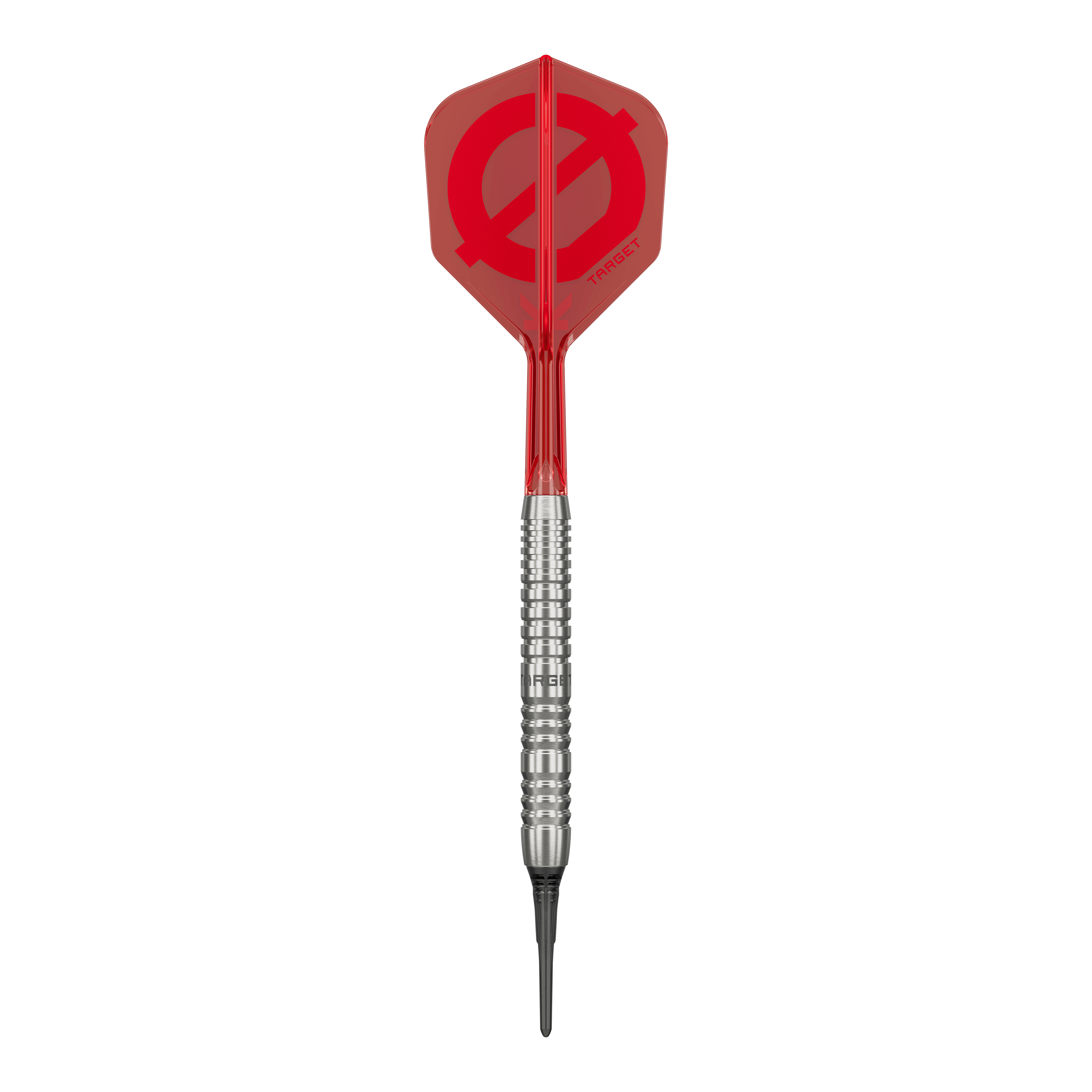 Grupo objetivo O 12 Softdarts Zu sehen sind die Target Group O 12 Softdarts. Die Schäfte und Flights heben sich ab.