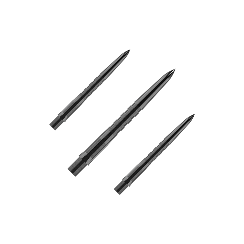 Puntas de dardos de acero Mission Caliburn EVO System - Ranuradas - Negro
