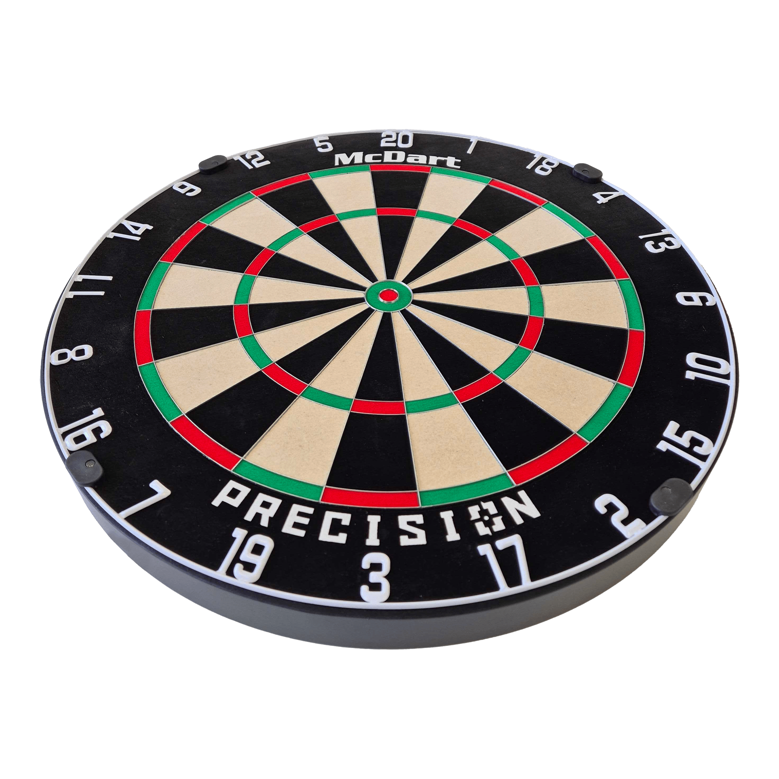 Diana de acero McDart Precision Dies ist ein McDart Precision Steeldartboard. Die Scheibe hat ein klassisches Design mit klarer Nummerierung und farbigen Markierungen.
