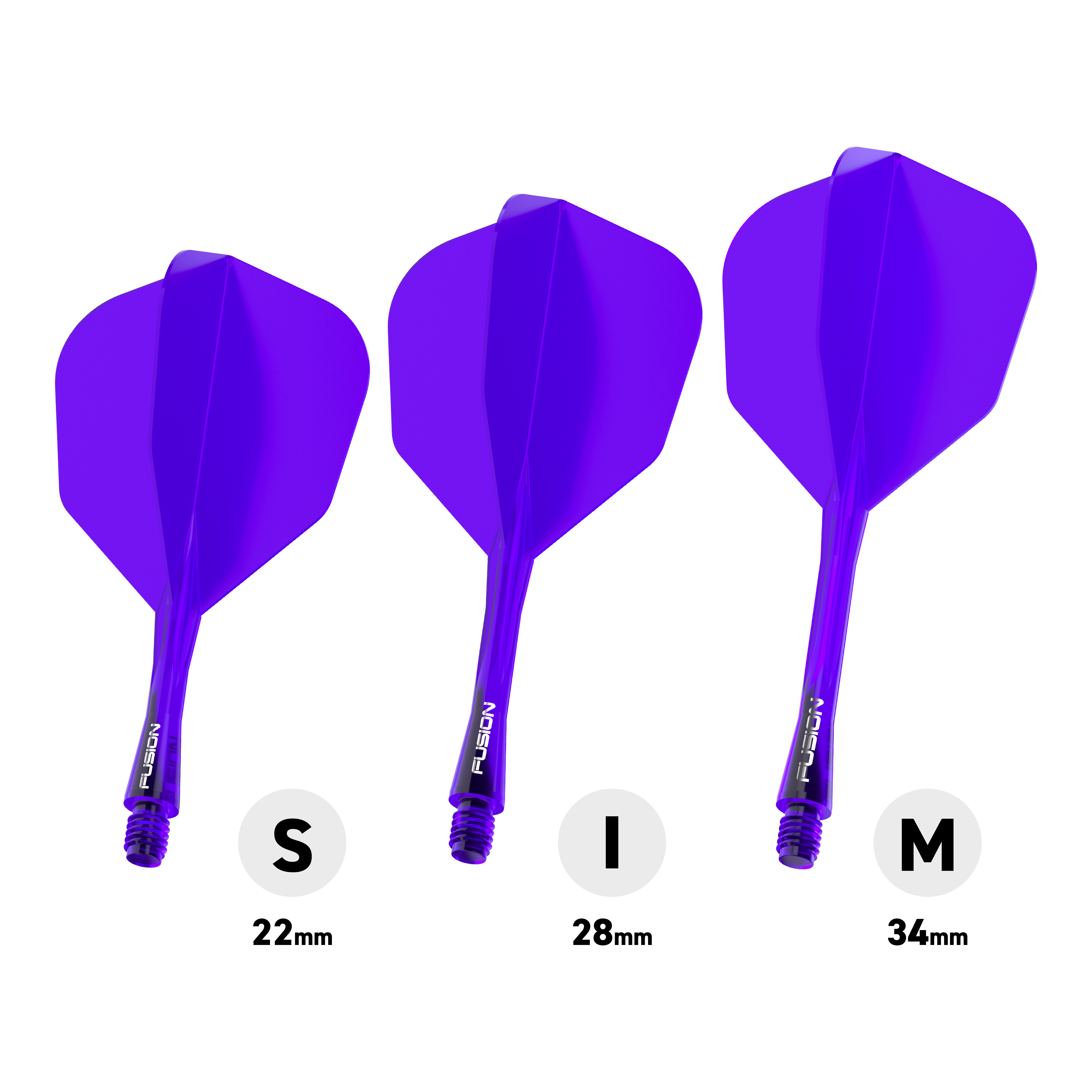 Sistema de eje de vuelo Winmau Fusion No6 Morado Abgebildet ist das Winmau Fusion Flight-Shaft-System No6 in Lila. Das Produkt ist Teil des Dartzubehörs für präzises Spielen.