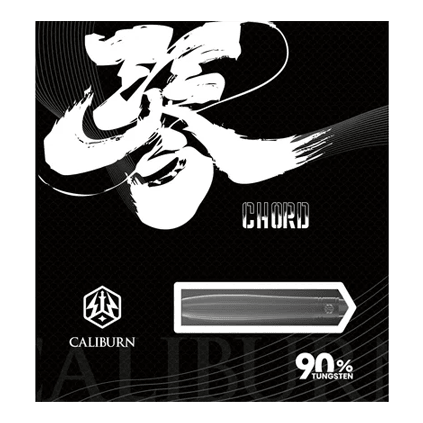 Dardos de acero Caliburn Chord C3 - 22,5 g Hier sind die Caliburn Chord C3 Steeldarts mit 22,5 Gramm zu sehen. Die Darts haben ein modernes und schlankes Design.