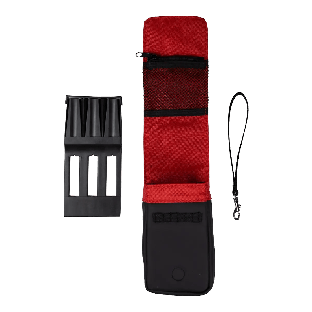 Estuche blando Bulls NL Spacecase negro-rojo Abgebildet ist das Bulls NL Spacecase Softcase in den Farben Schwarz und Rot. Das Etui bietet Platz für Dartzubehör und Pfeile.