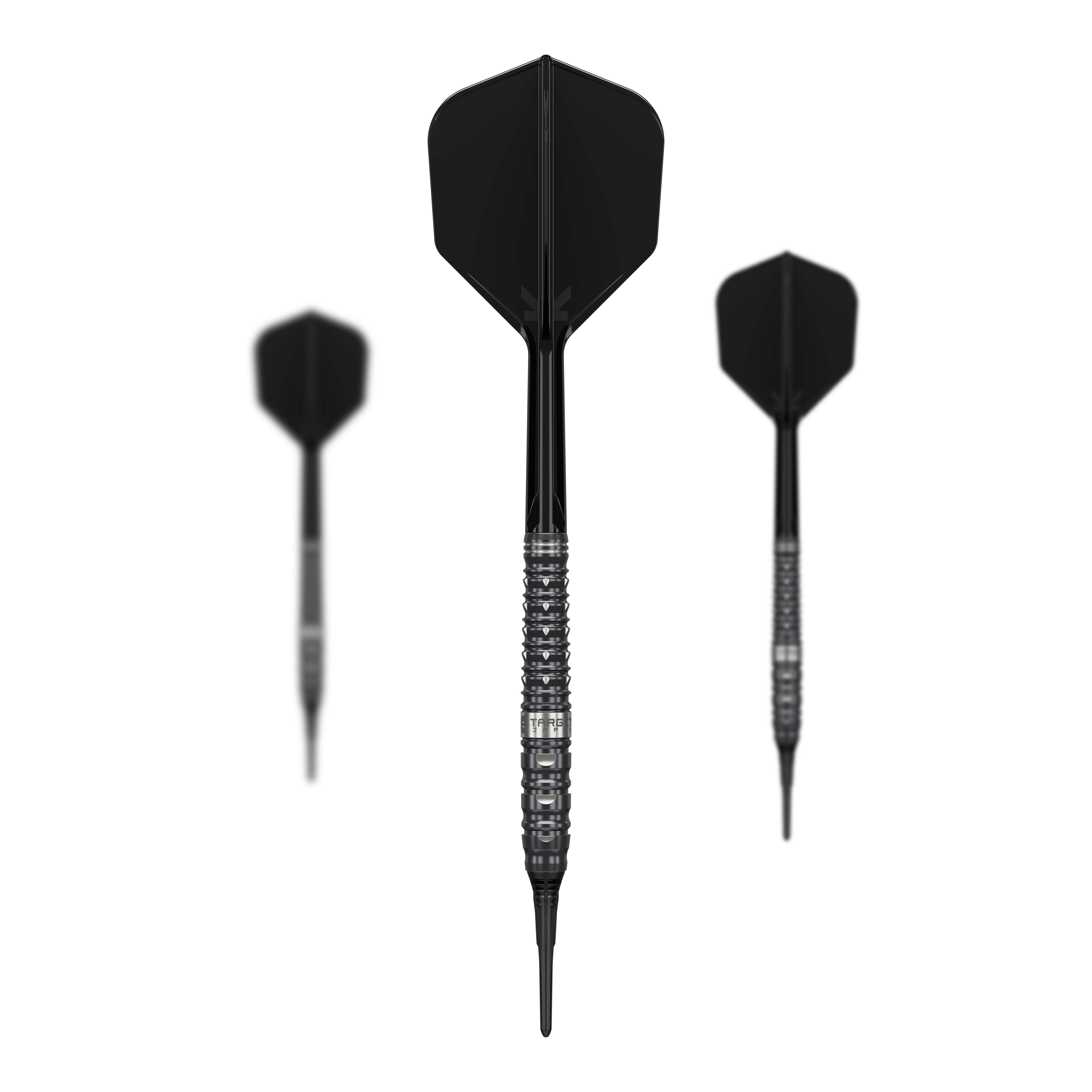 Target Black Marque Eclipse Softdarts - 21g. Ein komplettes Softdart-Set in schwarzer Ausführung.