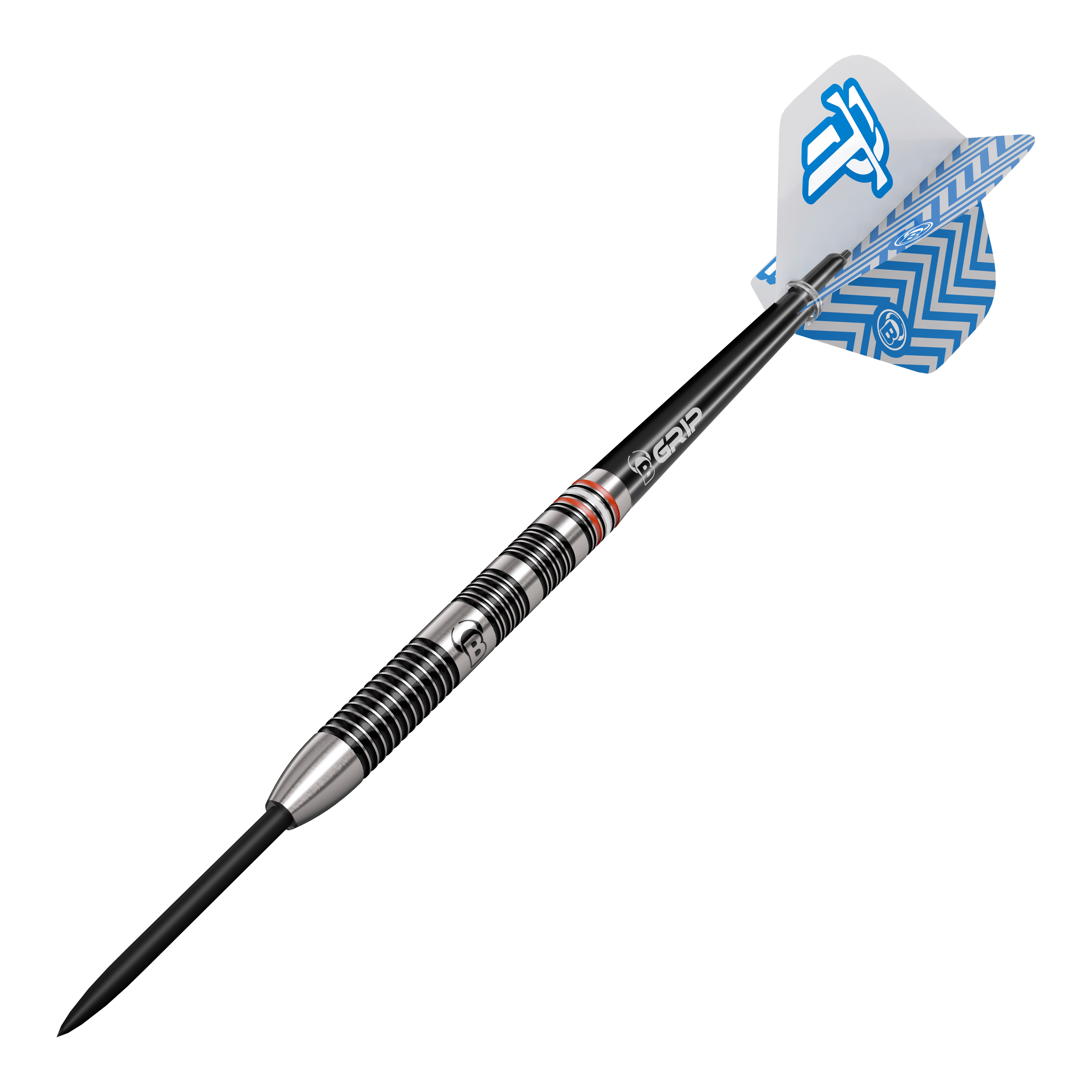 Dardos de acero Bulls Challenger Patrick Tringler - 21 g Bulls Challenger Patrick Tringler Steeldarts mit 21g Gewicht. Abgebildet ist das Dartprodukt aus einer anderen Perspektive.