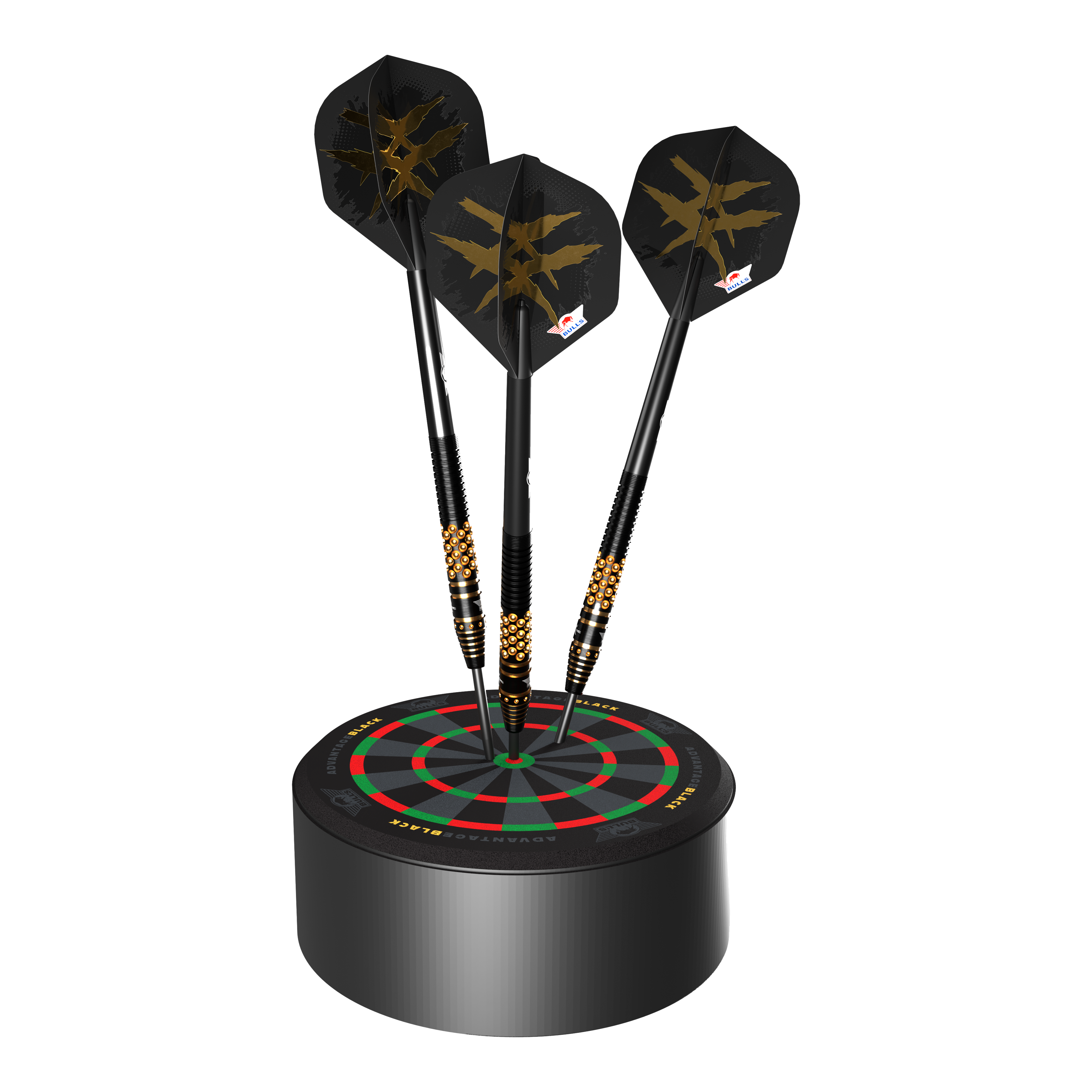 Soporte para dardos Bulls NL Advantage negro Abgebildet ist der Bulls NL Advantage Black Mini Dart Display Darthalter. Dieser Halter dient zur Präsentation und Aufbewahrung von Mini-Darts.