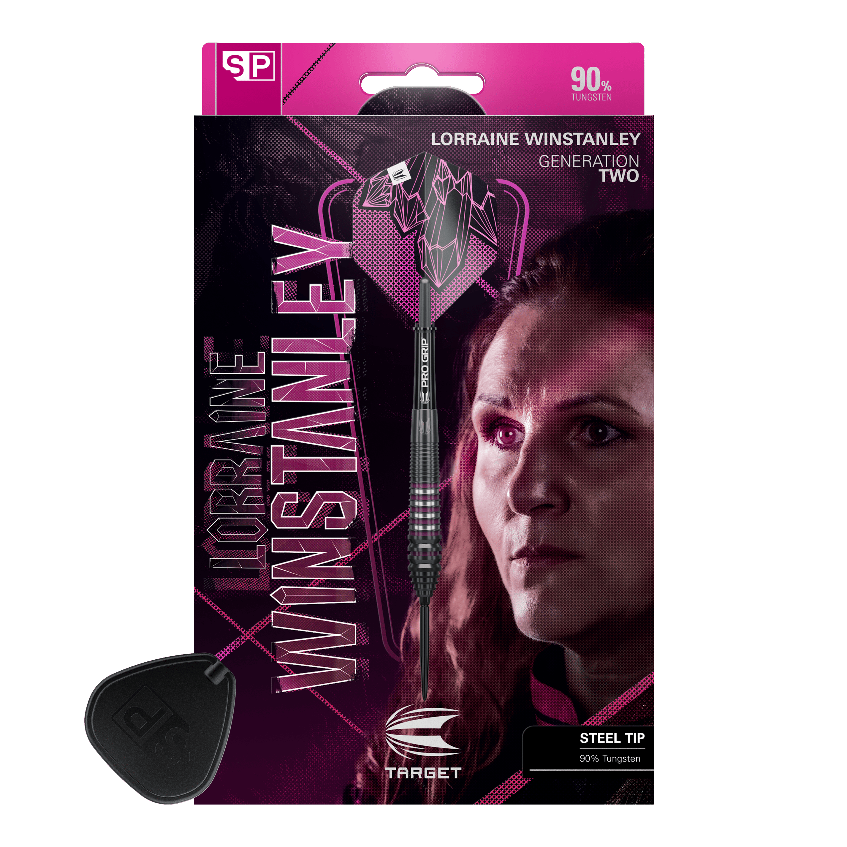 Dardos de acero Target Lorraine Winstanley GEN2 Swiss Point - 24 g Auf diesem Bild sind die Target Lorraine Winstanley GEN2 Swiss Point Steeldarts - 24g dargestellt. Diese Darts eignen sich ideal für professionelle Dartspiele.