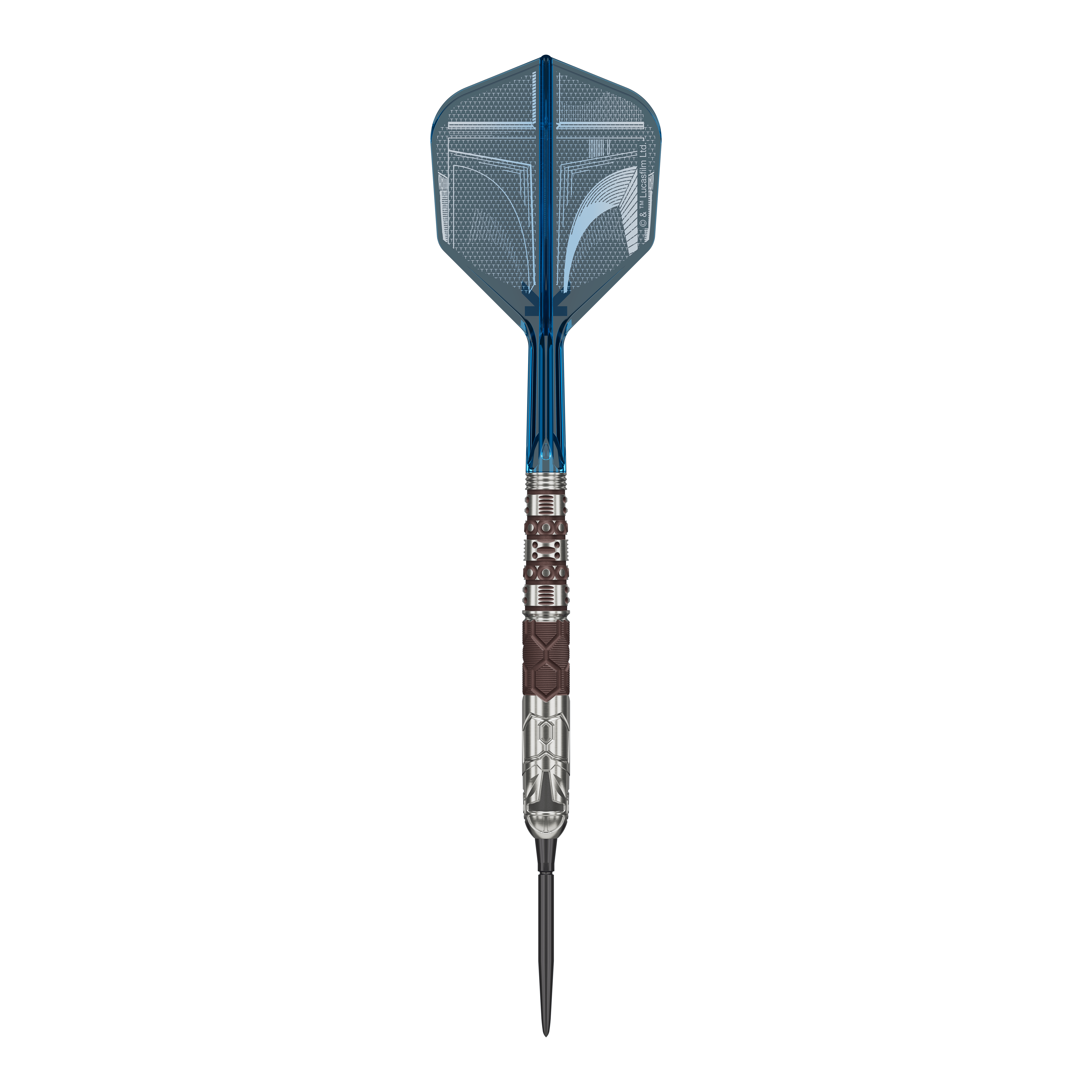 Dardos Target Star Wars Mandalorian 95 Swiss Point de acero Dieses Bild zeigt die Target Star Wars Mandalorian 95 Swiss Point Steeldarts. Die Darts verfügen über eine besondere Optik passend zur Mandalorian-Reihe.