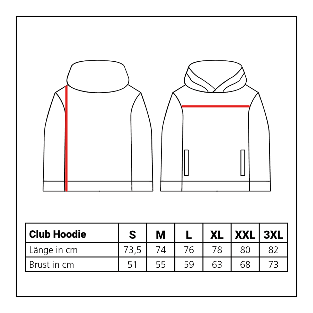 Sudadera con capucha del Club Lions Collection Der Löwen Kollektion Club Hoodie ist auf diesem Bild abgebildet. Es handelt sich um einen gemütlichen Kapuzenpullover für den Alltag.