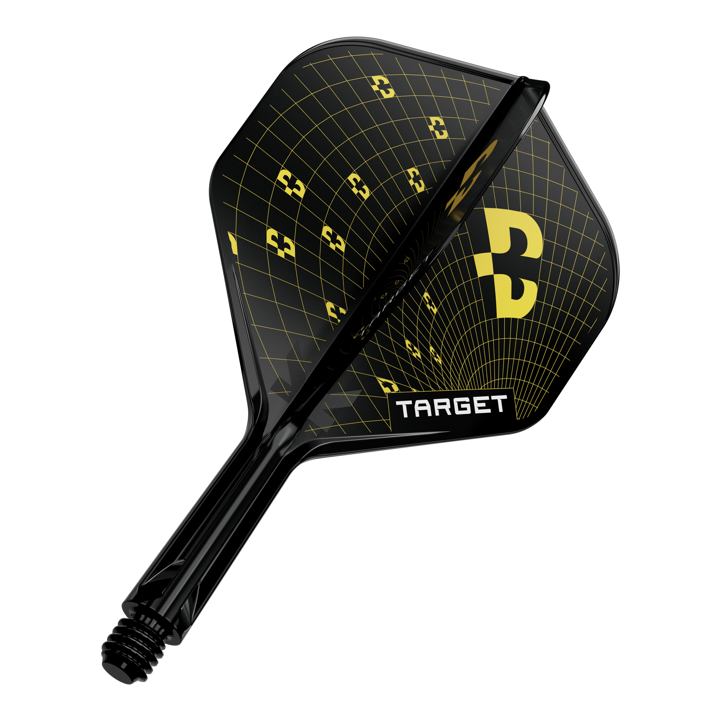 Vuelos estándar Target K-Flex Bolide No2 Abbildung eines Dart-Flights, wahrscheinlich Target K-Flex Bolide No2 Standard in 19mm. Das Produkt ist einzeln dargestellt.