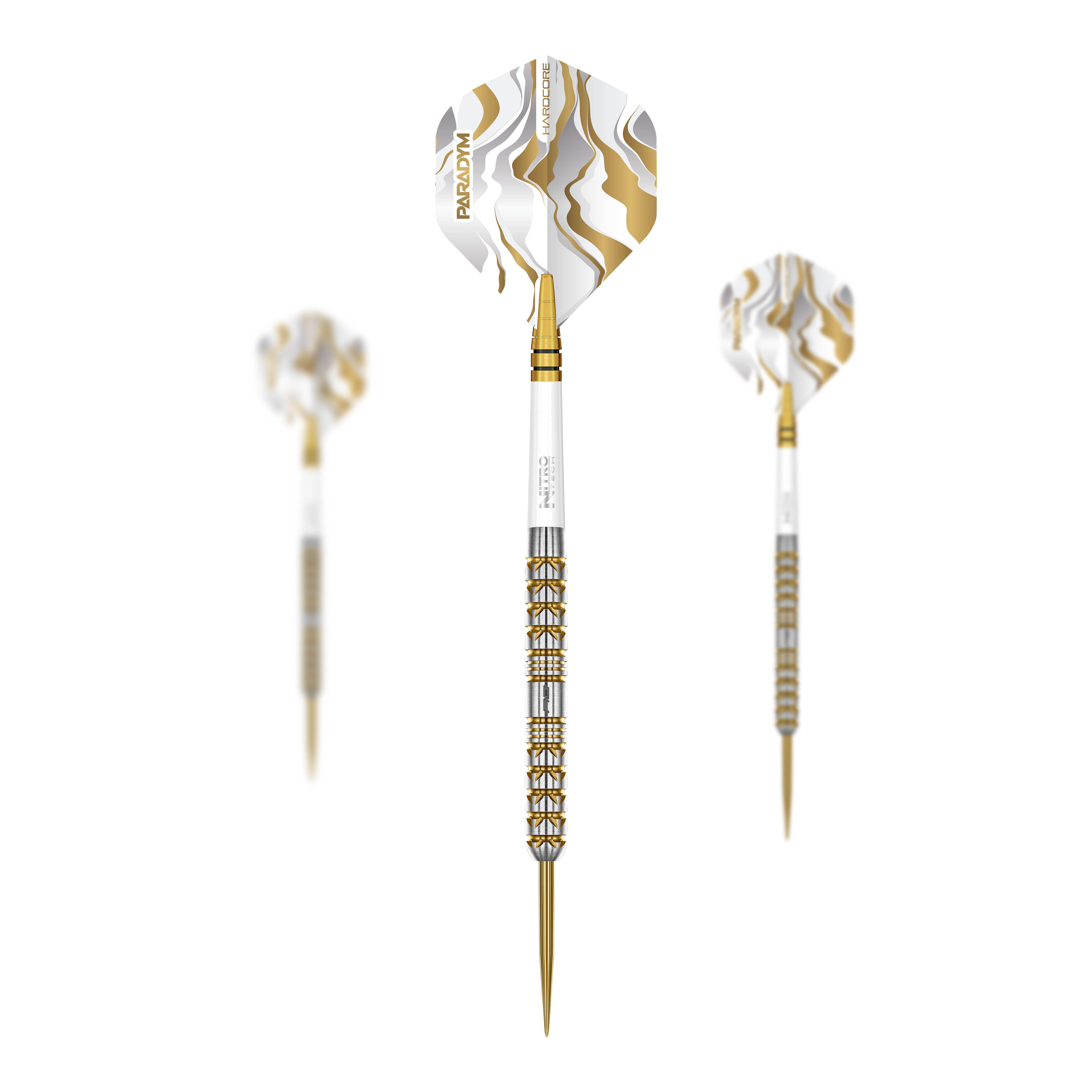 Dardos de acero paralelos Red Dragon Paradym Gold