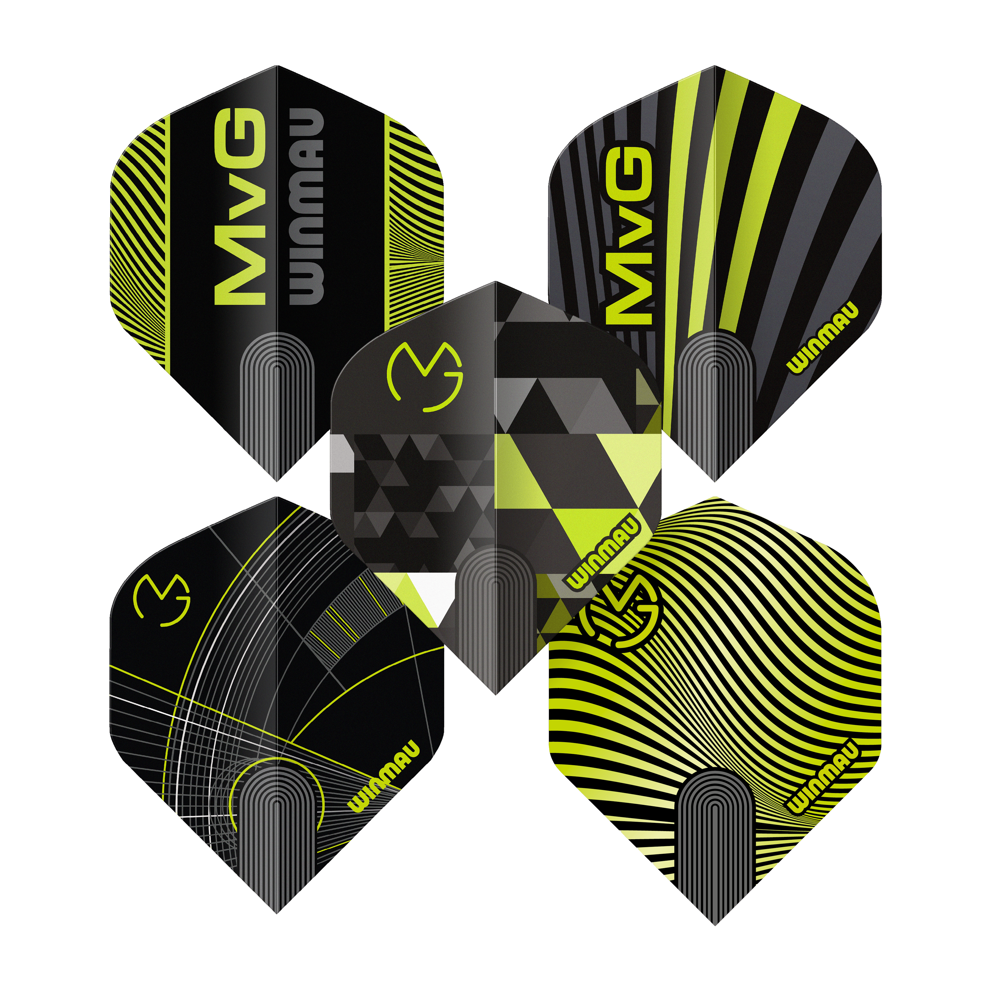 Colección de vuelo estándar Winmau Michael Van Gerwen Prism No2 Dieses Bild zeigt die Winmau Michael Van Gerwen Prism No2 Standard Flight Collection. Das Produkt ist speziell für den Dartsport entwickelt.