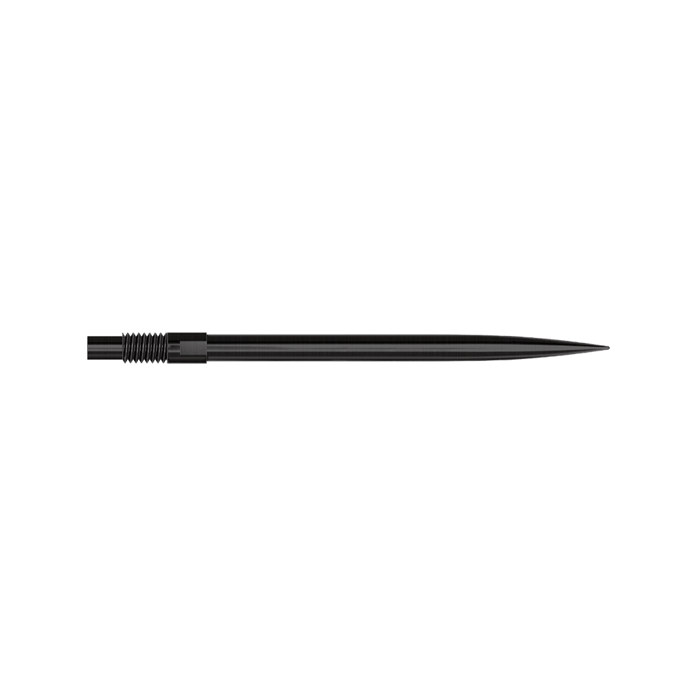 Puntas de dardos Harrows Quick Point - Negras Abgebildet ist das Produkt 'QP24049_Harrows_QuickPoint_Dartspitzen_Schwarz_35mm_2'. Es sind schwarze Dartspitzen zu sehen.