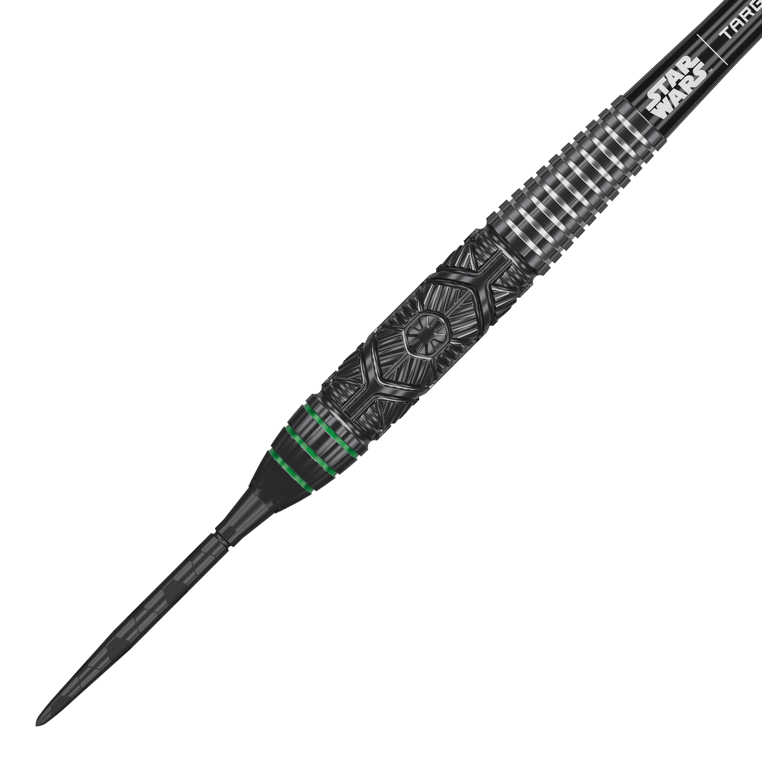 Dieses Bild zeigt Target Star Wars Tie Fighter Swiss Point Steeldarts. Die Darts verfügen über ein einzigartiges Star Wars Motiv.