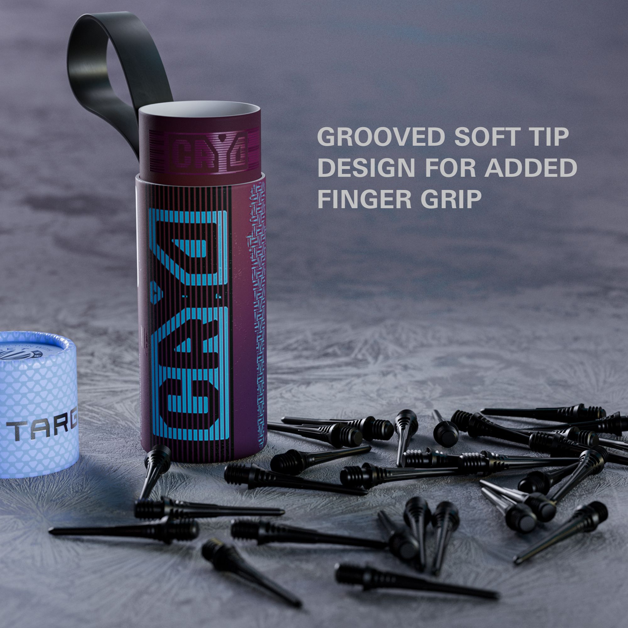 Paquete de 30 puntas de dardos Target Cryo Soft - Negro Zu sehen ist das Produkt Target Cryo Softdartspitzen 30er Pack in Schwarz. Die Softdartspitzen sind ideal für Hobby- und Profispieler geeignet.