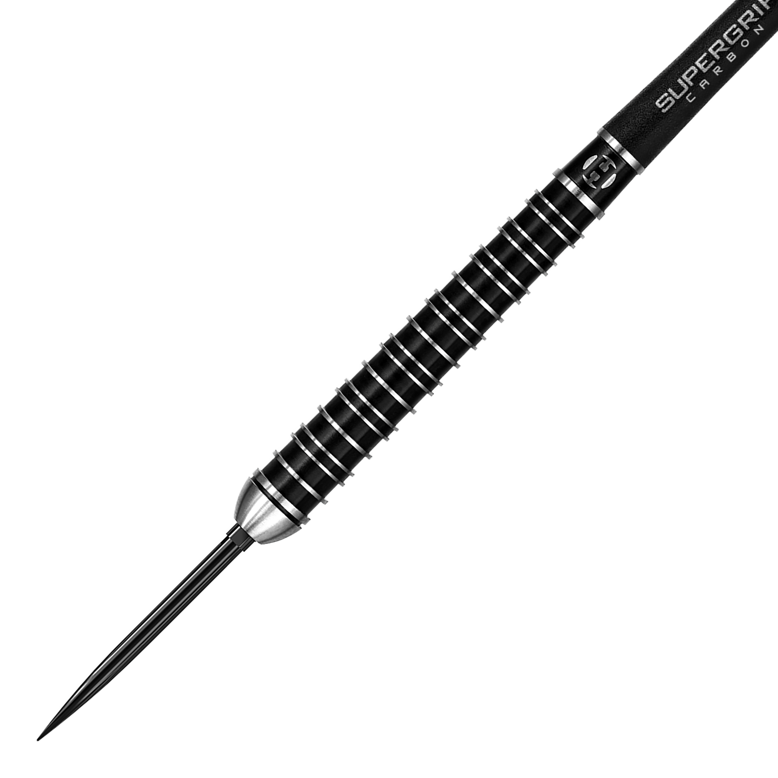 Dardos de acero Harrows Supergrip Ultra Quick Point Das Bild zeigt Harrows Supergrip Ultra Quick Point Steeldarts. Die Schäfte und Spitzen sind detailliert abgebildet.