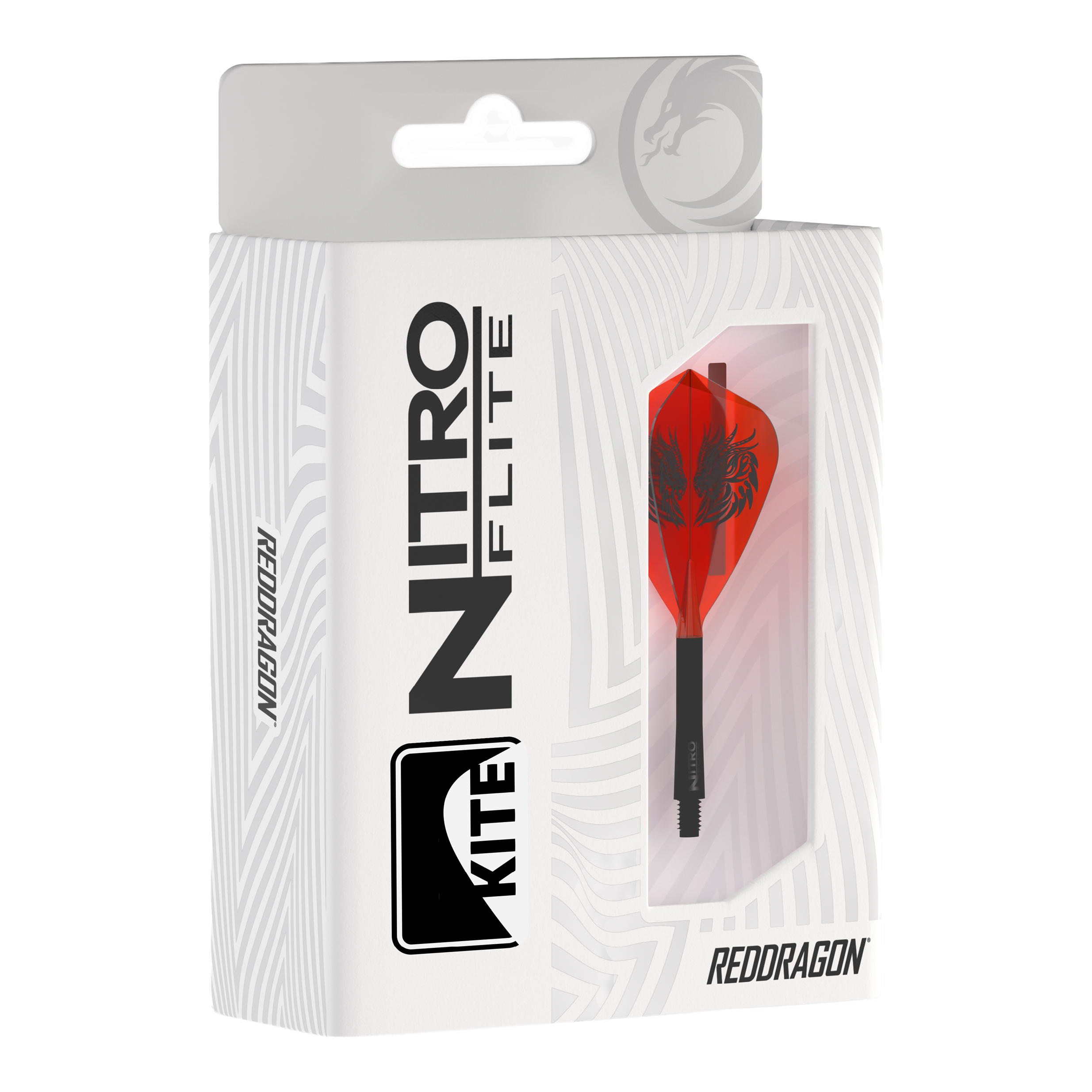 Red Dragon Nitro Flite - Vuelos de cometas de Jonny Clayton Das Bild zeigt die Red Dragon Nitro Flite - Jonny Clayton Kite Flights. Es handelt sich um spezielle Flights für Darts, entworfen im Jonny Clayton Design.