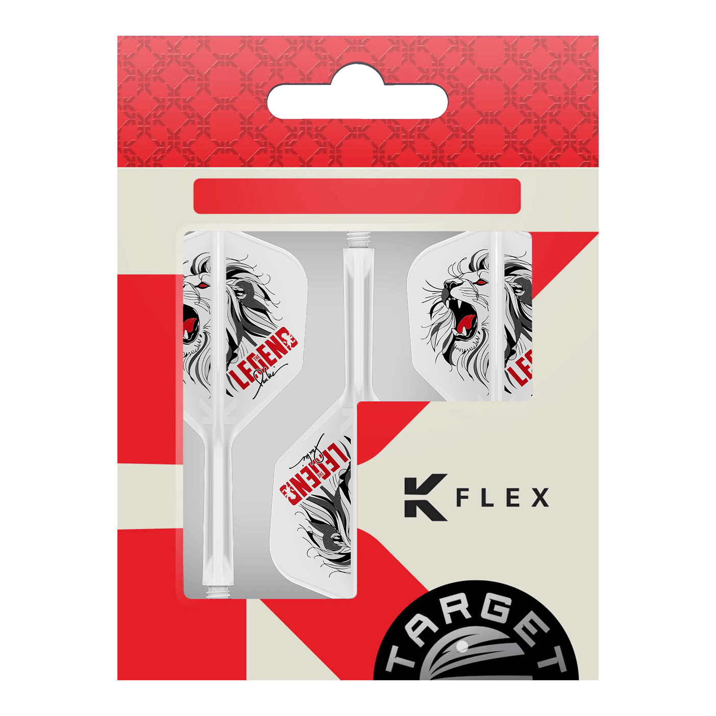 Plumas Target Japan K-Flex Paul Lim The Legend con estampado n.° 6 Abgebildet sind die Target Japan K-Flex Paul Lim The Legend Printed No6 Flights. Die Flights haben ein markantes Design und sind für das Dartspiel geeignet.