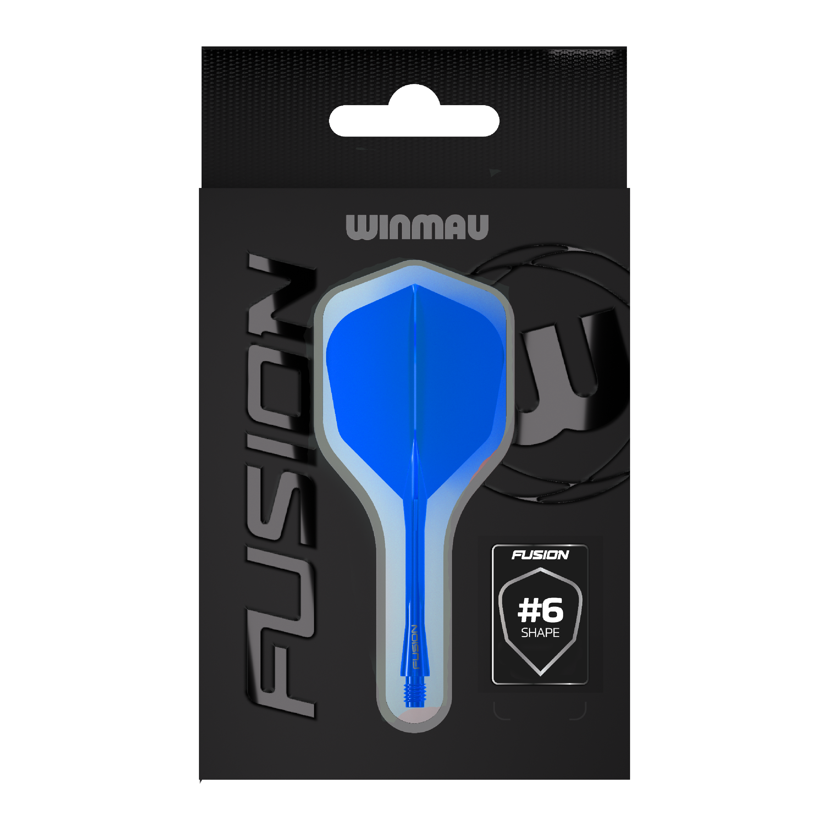 Sistema de eje de vuelo Winmau Fusion No6 Azul Auf dem Bild befindet sich das Winmau Fusion Flight-Shaft-System No6 in Blau. Dieses Accessoire wird für das Dartspiel verwendet.