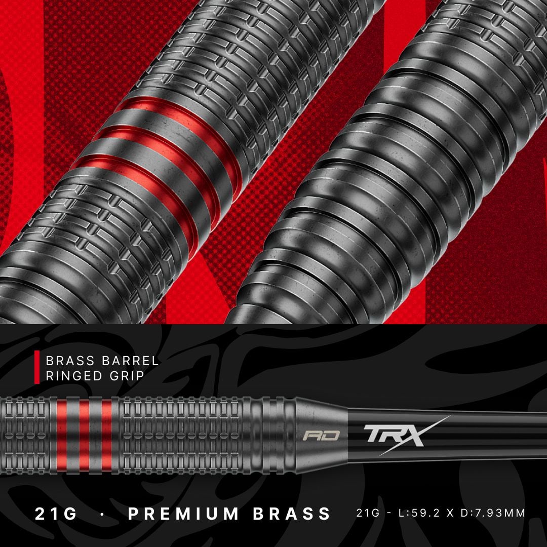 Dardos de acero Red Dragon Jonny Clayton Core Brass - 21 g Zu sehen sind die Red Dragon Jonny Clayton Core Brass Steeldarts - 21g. Die Darts sind aus Messing und haben ein schlankes Design.