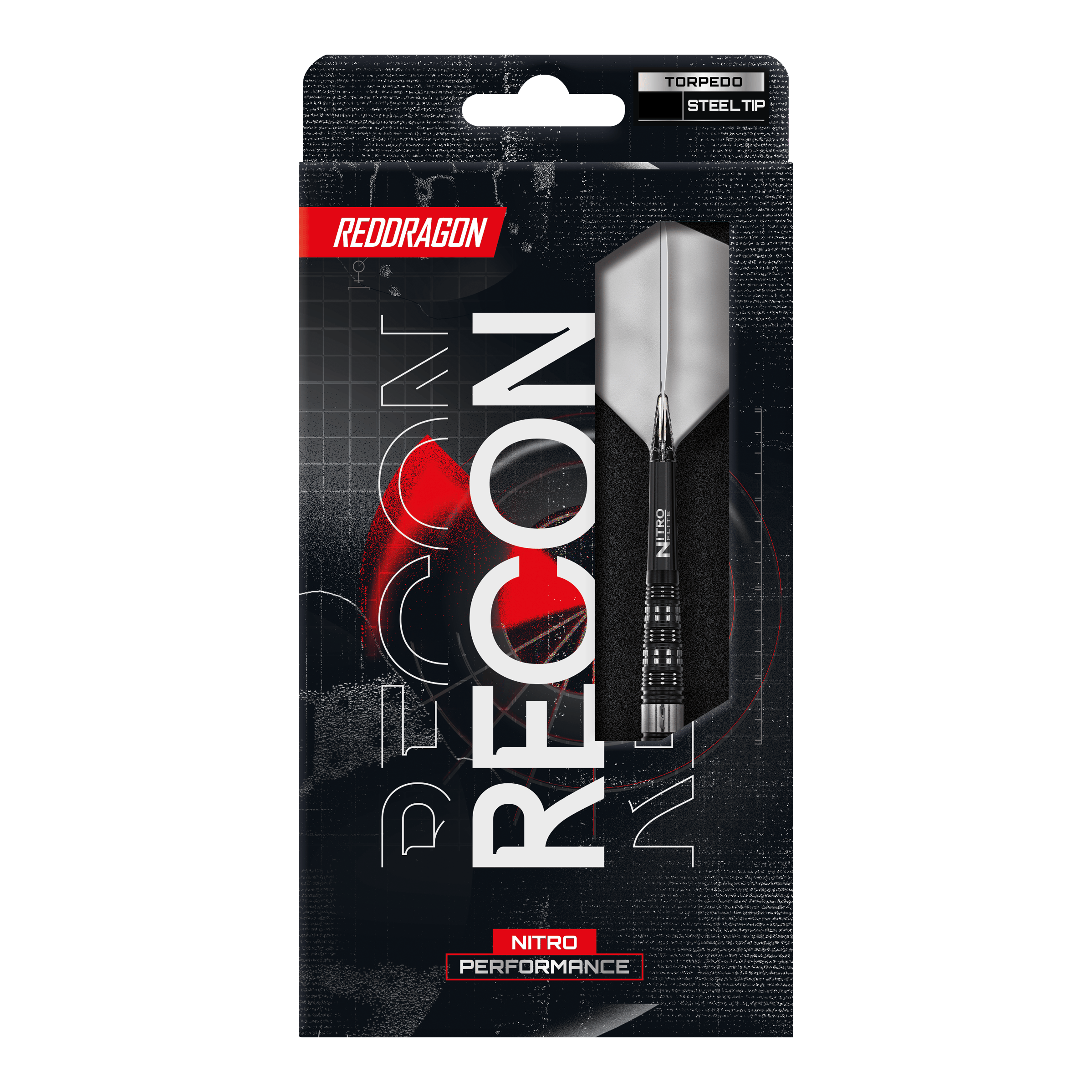 Auf dem Foto sind die Red Dragon Recon Torpedo Steeldarts abgebildet. Diese Darts zeichnen sich durch ihre spezielle Torpedoform aus.