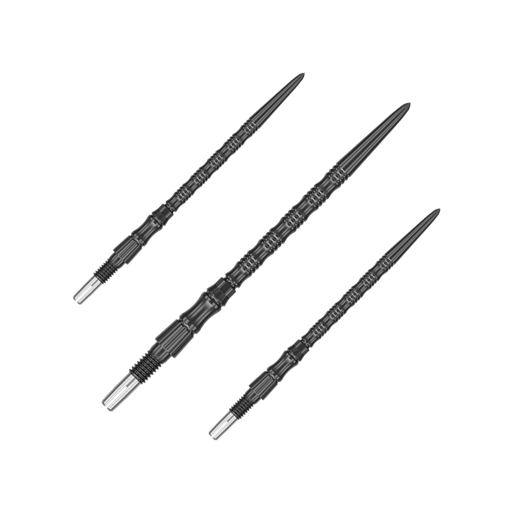 Puntas de dardo Target Signature Swiss Point TRB de acero - Negras Abgebildet ist ein Set schwarzer Dartspitzen aus der SwissPoint Signature TRB Serie. Die Spitzen haben eine Länge von 42 mm.
