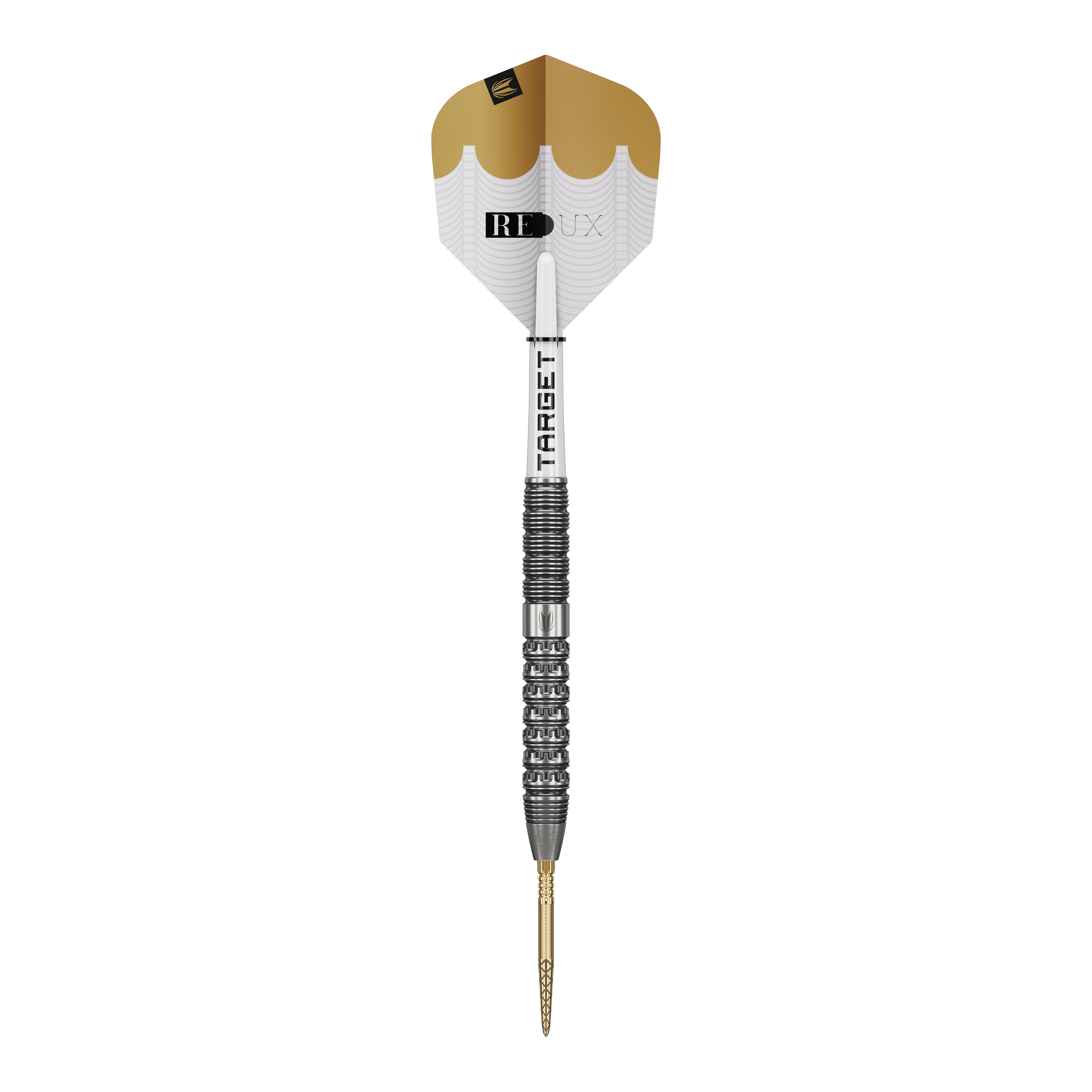 Dardos de acero Target Redux 01 Swiss Point Dieses Bild zeigt die Target Redux 01 Swiss Point Steeldarts. Sie sind ideal für präzise Dartwürfe geeignet.