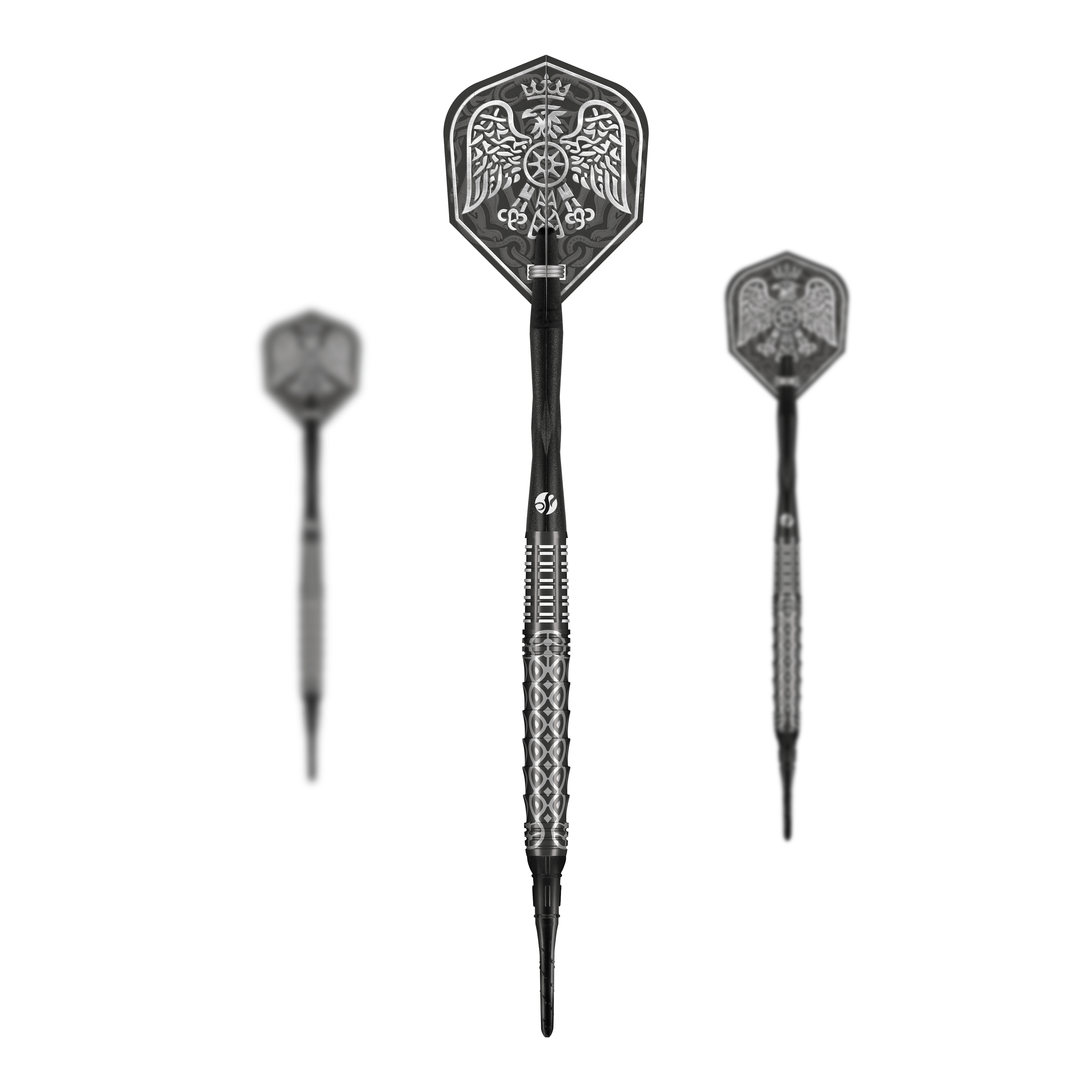Dardos blandos Shot Goths Wulfaz - 20 g Das Bild zeigt ein Set der Shot Goths Wulfaz Softdarts - 20g. Das Set bietet alles, was für ein Softdartspiel benötigt wird.