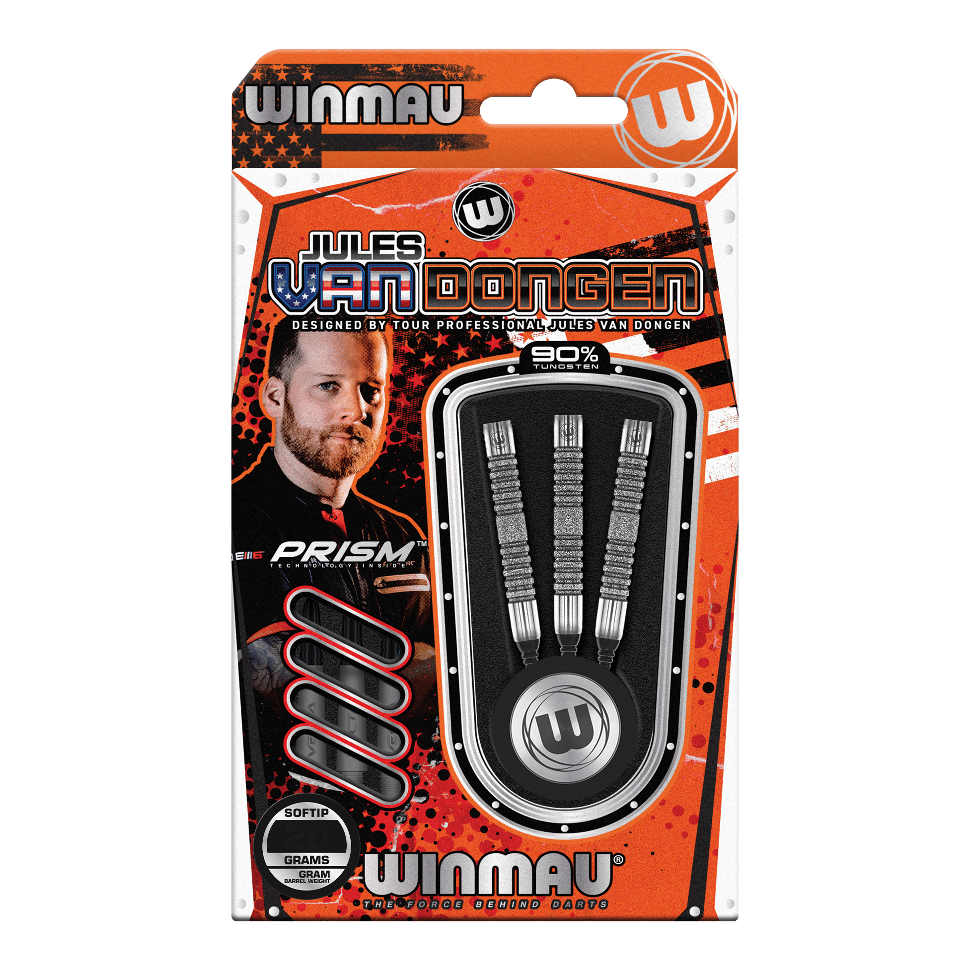 Dardos blandos Winmau Jules Van Dongen - 20g