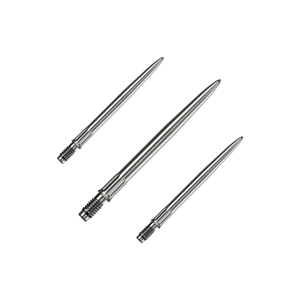 Puntas de dardo Mission R2.5 Rapid Point SM1 - Plateadas Ein Set silberner Dartspitzen ist abgebildet. Es sind Mission R25 Rapid Point SM1 Dartspitzen mit 30mm Länge.