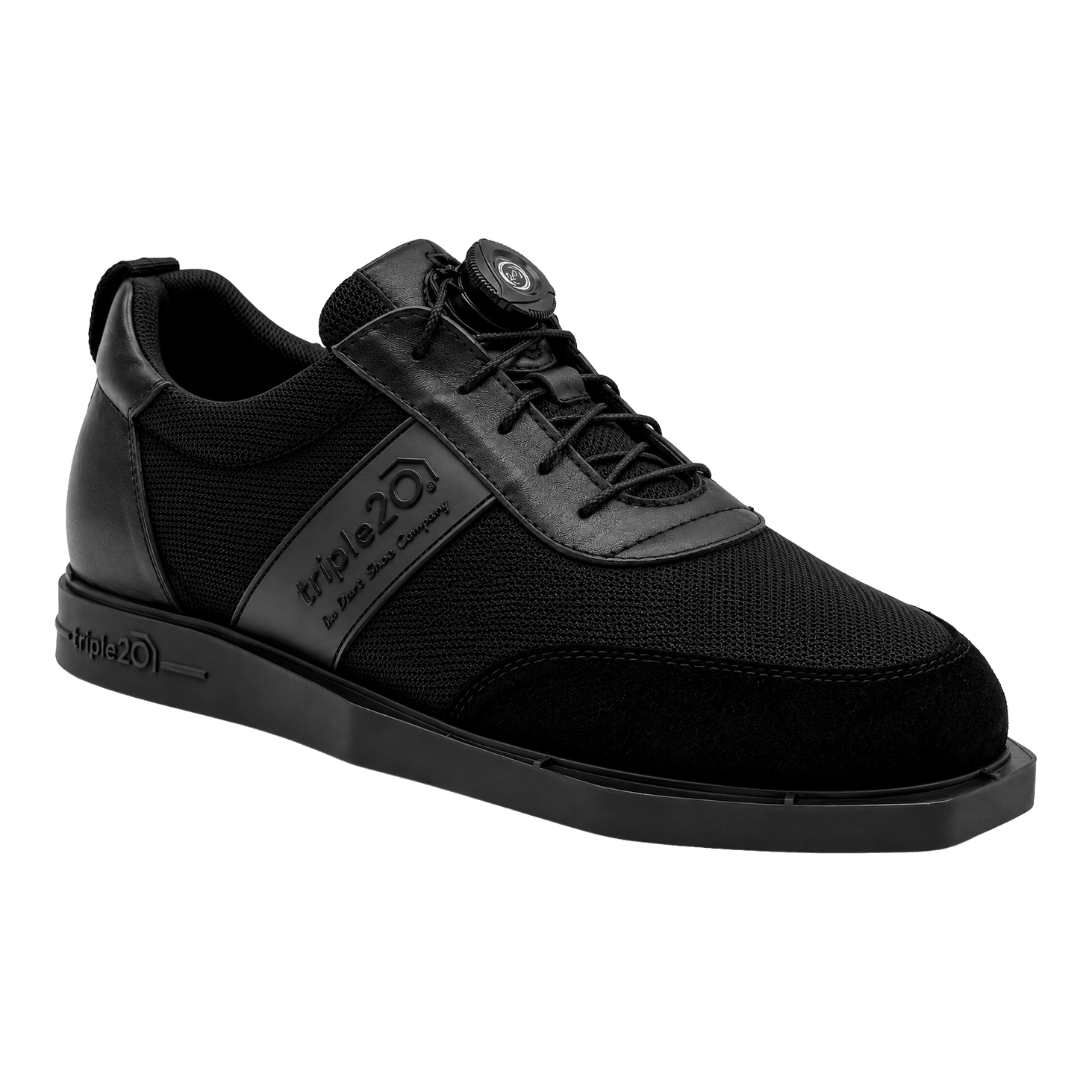 Zapatillas Triple20 Dart de tela con cierre giratorio - Negras