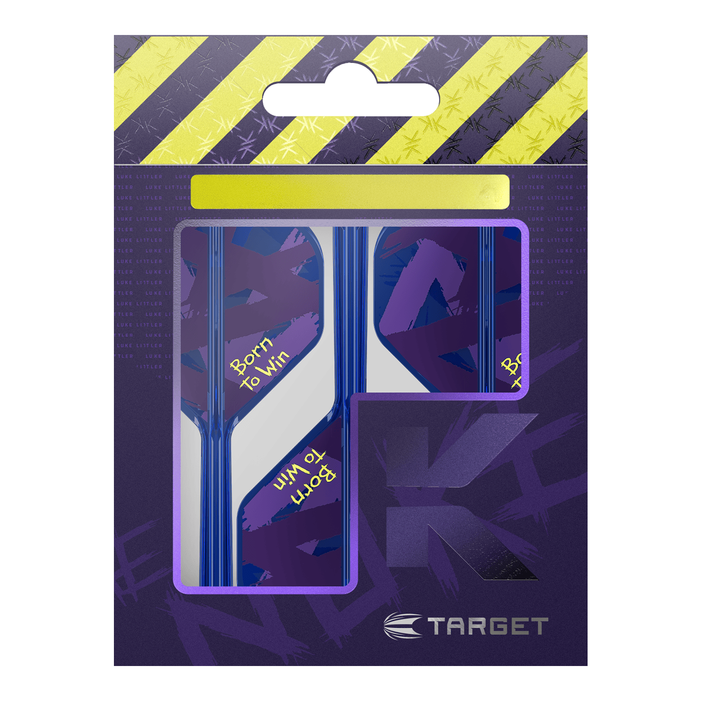 Target K-Flex Luke Littler Nacido para ganar Campeón del mundo No. 2 Vuelos estándar Abgebildet sind die Target K-Flex Luke Littler Born To Win World Champion No2 Standard Flights. Diese Flights werden beim Darts verwendet.
