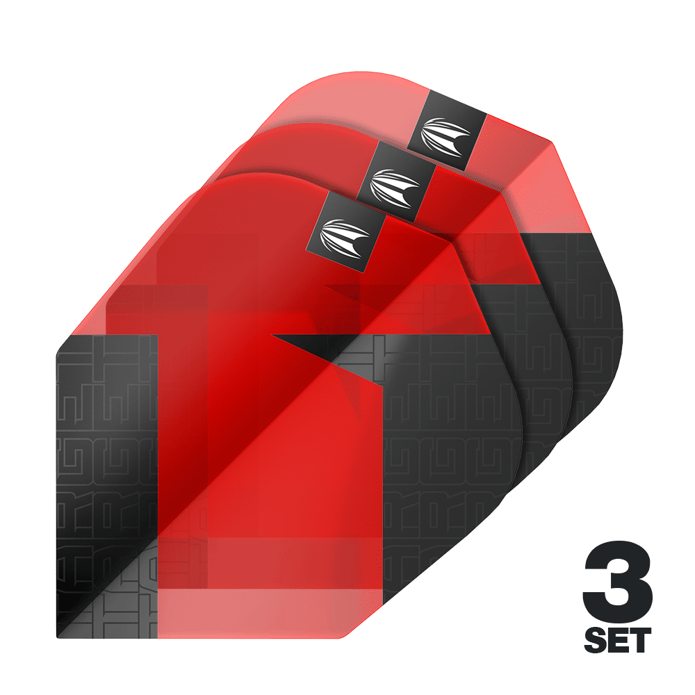 Plumas estándar Target Pro Ultra TAG Red No6 - 3 juegos