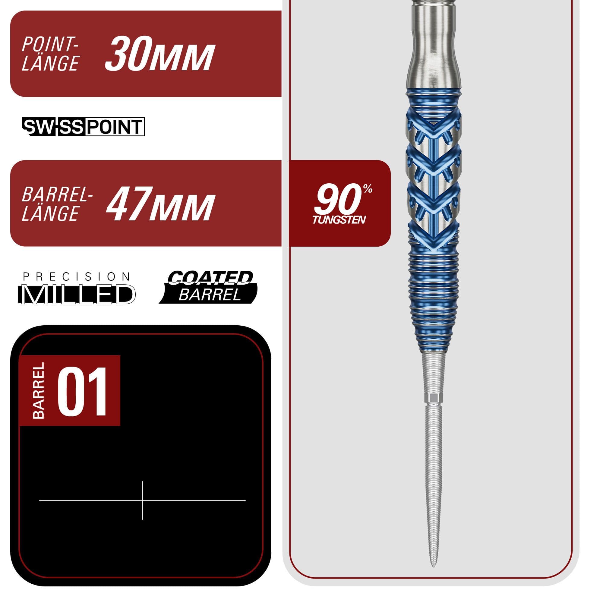 Dardos de acero Target Japan Sereno GEN3 Swiss Point Dardos de acero Target Japan Sereno GEN3 Swiss Point