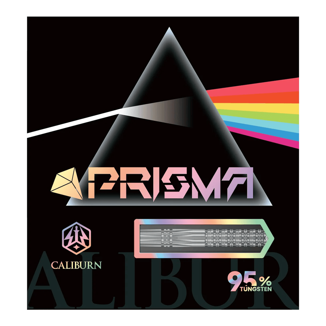 Dardos blandos Caliburn Prisma P2 - 20 g Auf dem Bild sind die Caliburn Prisma P2 Softdarts in der 20g Variante zu sehen. Das Produkt besticht durch sein attraktives Design und seine Qualität.