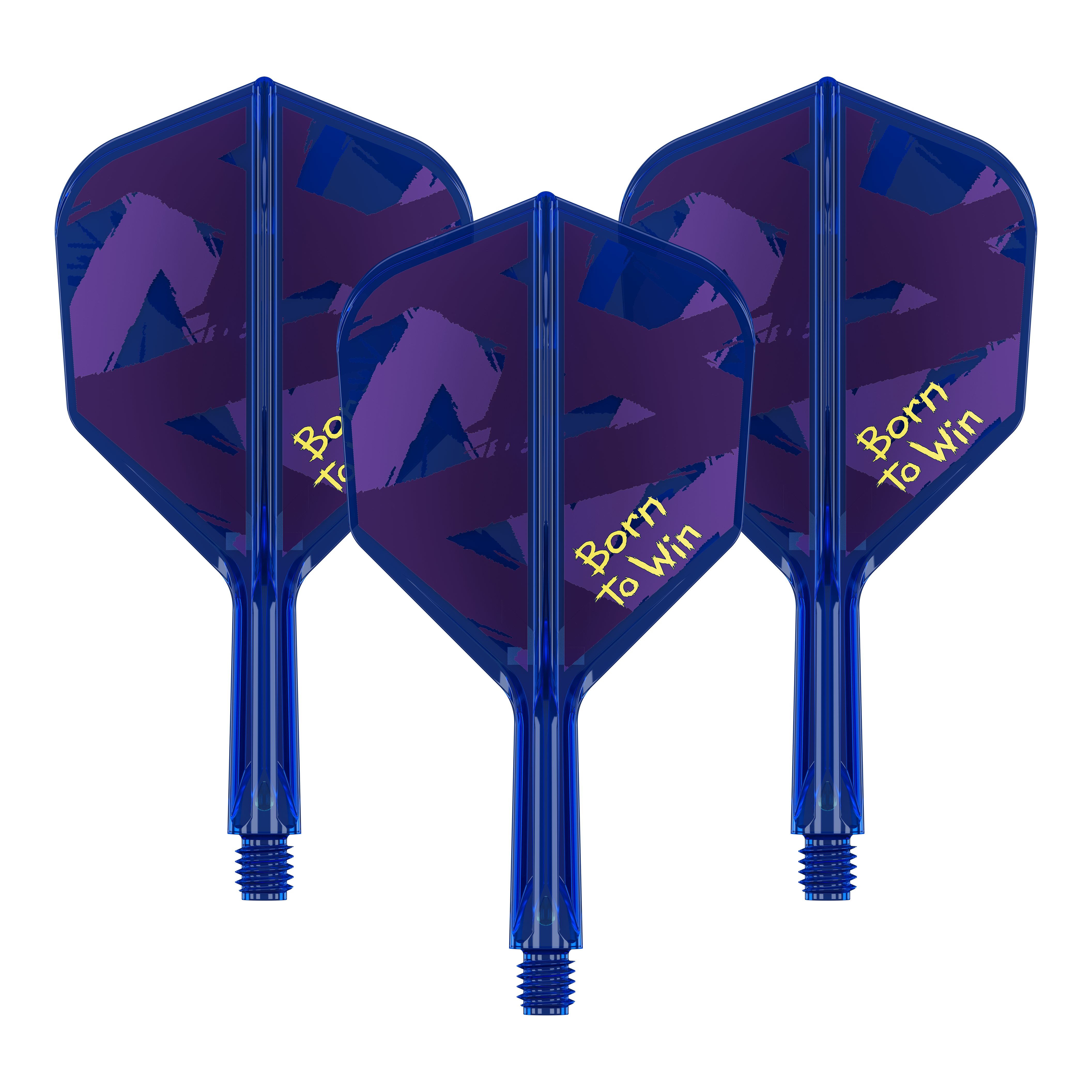 Target K-Flex Luke Littler Nacido para ganar Campeón del mundo No. 6 Vuelos Das Bild zeigt ein Set von Dartflights mit modernen Mustern. Das Set besitzt eine hochwertige Verarbeitung.