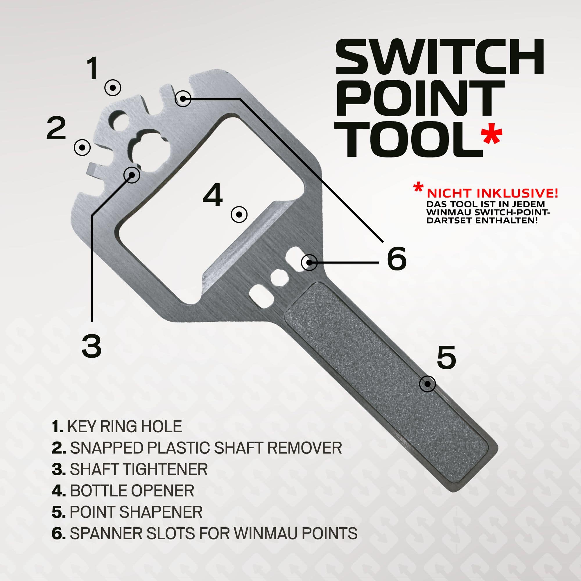 Puntas de dardos de acero Winmau Switch Point Wave - negras Hier sind die Winmau Switch Point Smooth Steeldartspitzen im Silver Effect zu sehen. Diese Spitzen eignen sich für Steeldarts und bieten einen glatten Effekt.