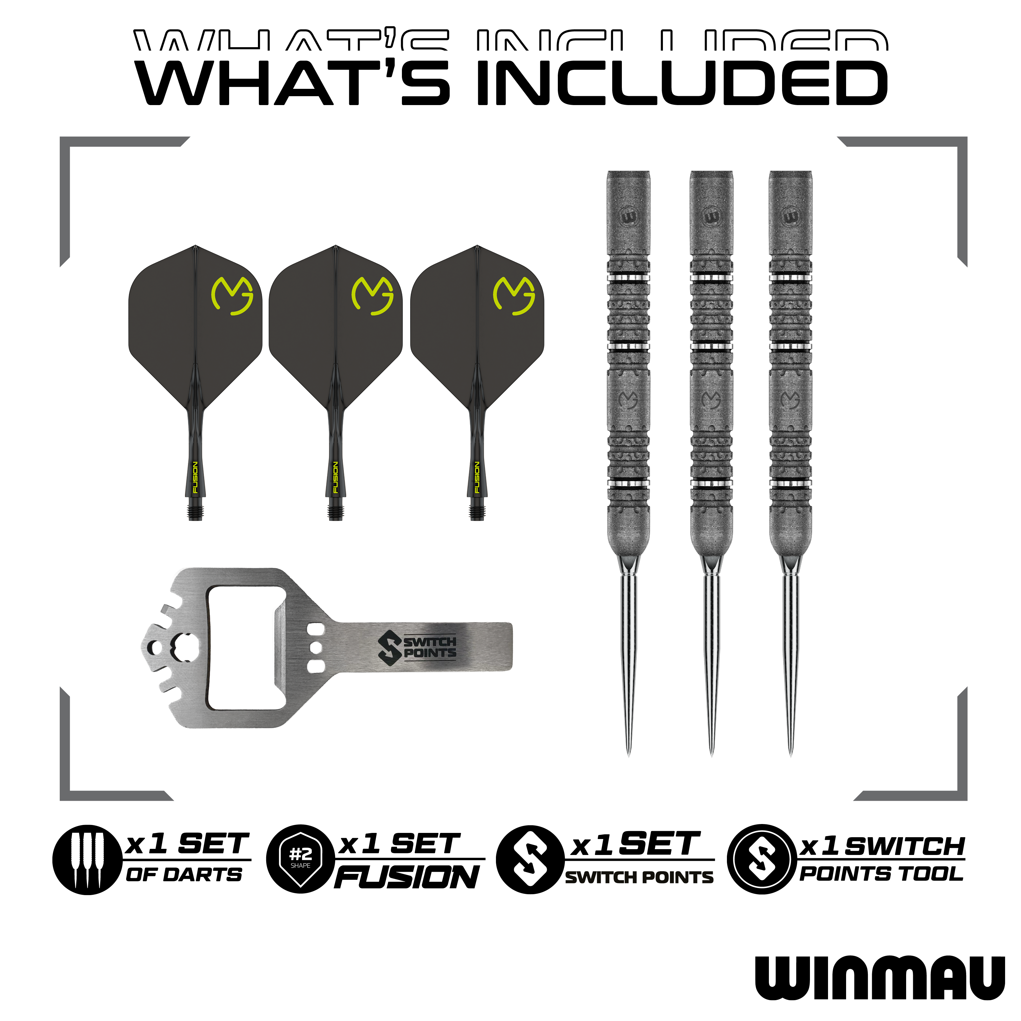 Winmau Michael van Gerwen Signature Edition Switch Points Dardos de acero Das Produkt ist die Winmau MvG Signature Edition Switch Points Steeldarts. Diese Steeldarts sind für Präzision und Qualität bekannt.