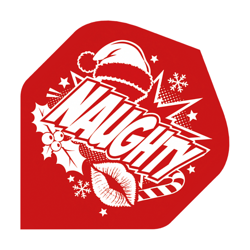 Vuelos estándar McDart Naughty Or Nice No2 Das Bild zeigt McDart Naughty Or Nice No2 Standard Flights. Hierbei handelt es sich um hochwertige Dartflights.