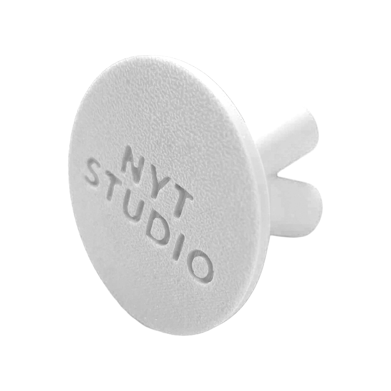 Abgebildet ist ein weißer, kompakter Darthalter von NYTStudio. Das Modell trägt den Namen '678_NYTStudio_Compact_Darthalter_Wei_3'.