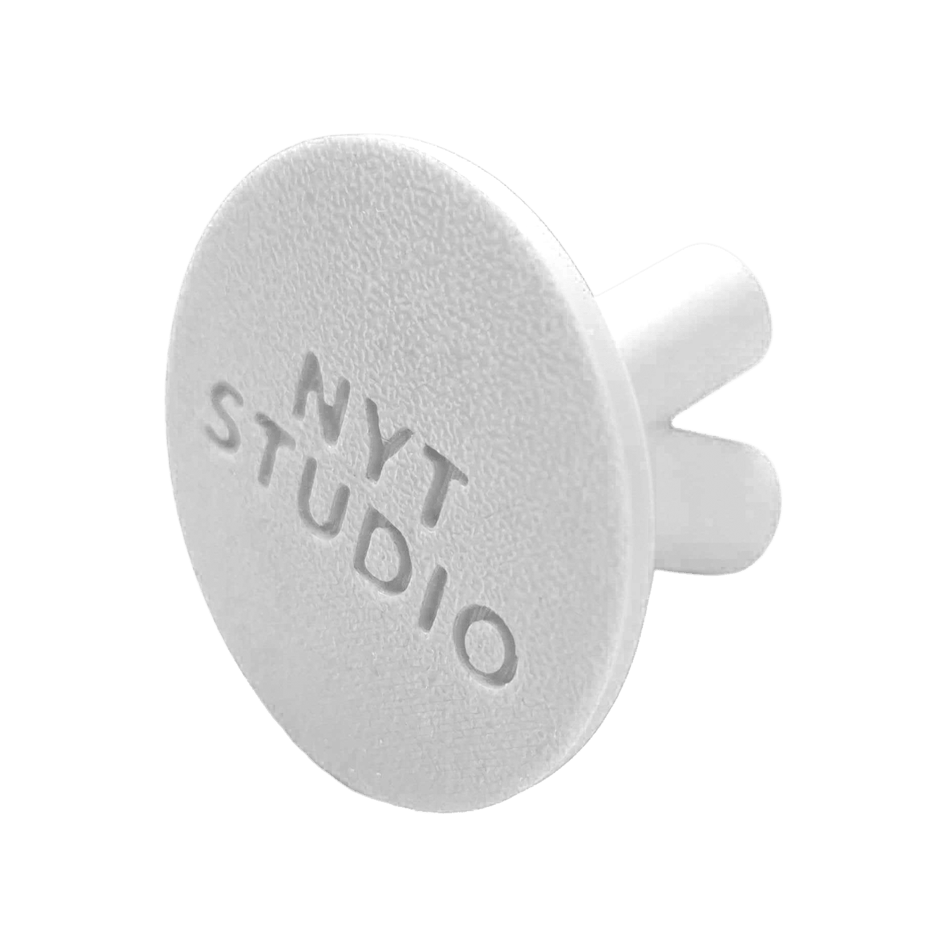 Soporte para dardos compacto NYT Studio Abgebildet ist ein weißer, kompakter Darthalter von NYTStudio. Das Modell trägt den Namen '678_NYTStudio_Compact_Darthalter_Wei_3'.