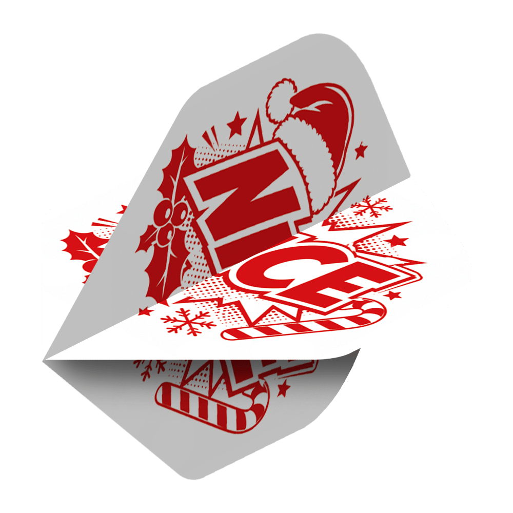 Vuelos estándar McDart Naughty Or Nice No2 Gezeigt wird das Produkt McDart Naughty Or Nice No2 Standard Flights. Es sind Standard-Dartflights in einem Set.