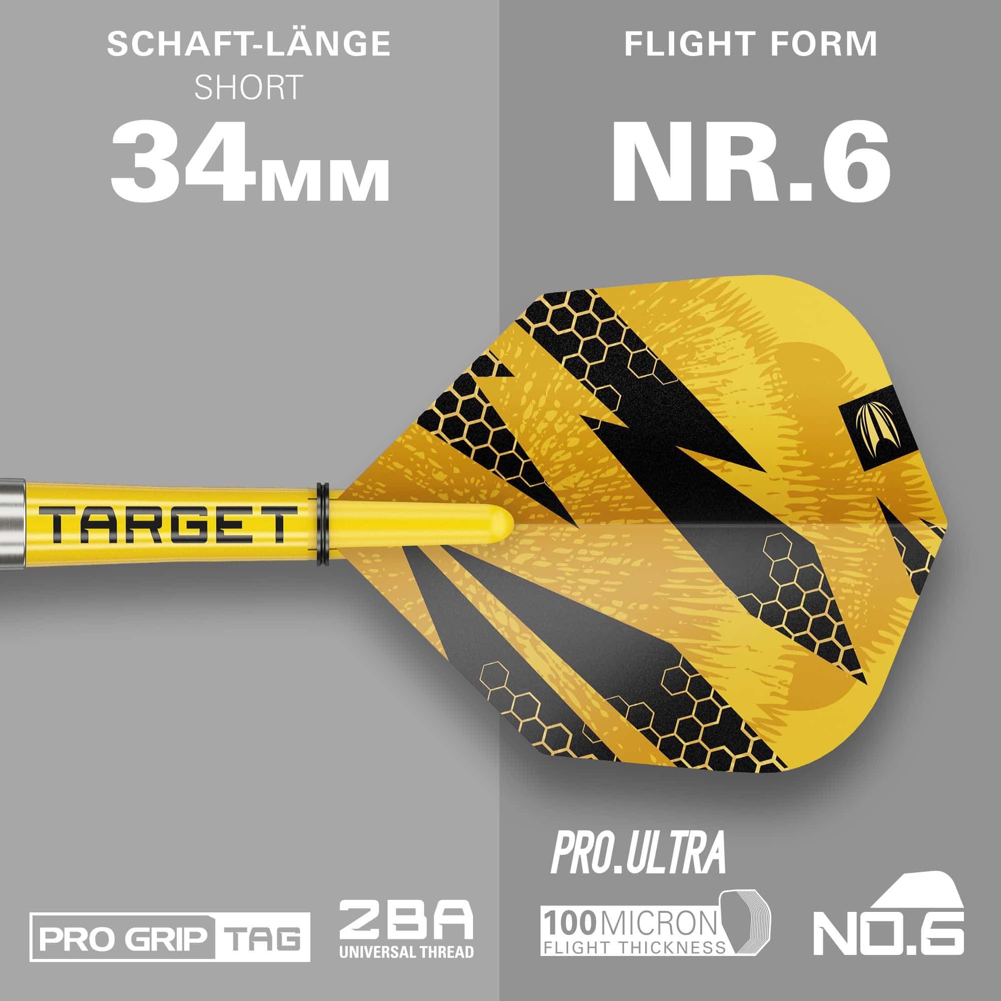 Dardos blandos Target Buzz 11 Zu sehen sind hier die Target Buzz 11 Softdarts. Sie sind für Präzision und gute Handhabung bekannt.