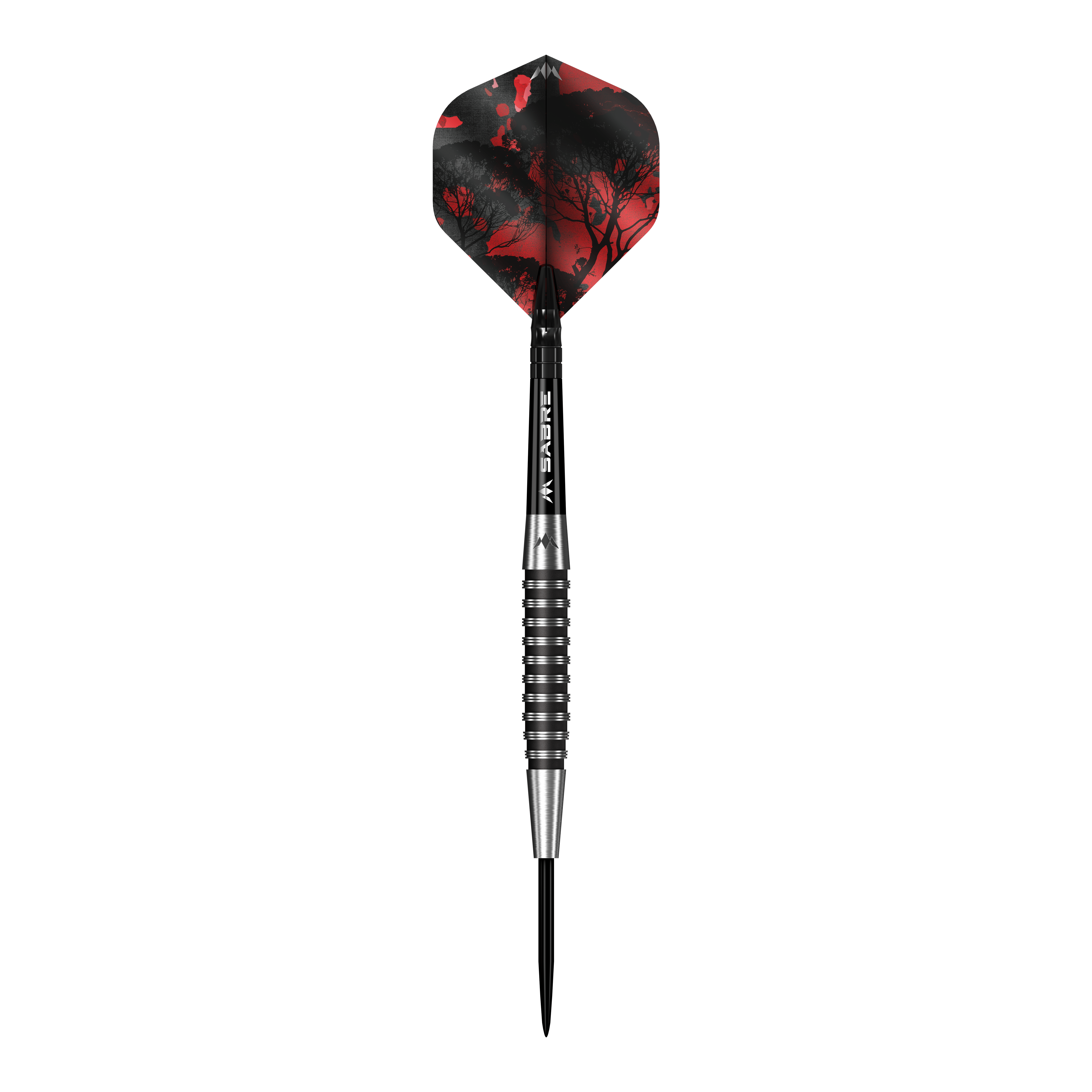 Dardos Mission Kunai de acero PVD negro - 23 g Mission Kunai Black PVD Steeldarts - 23g ist auf dieser Abbildung. Die Darts zeichnen sich durch ihre schwarze Oberfläche und das Gewicht von 23 Gramm aus.