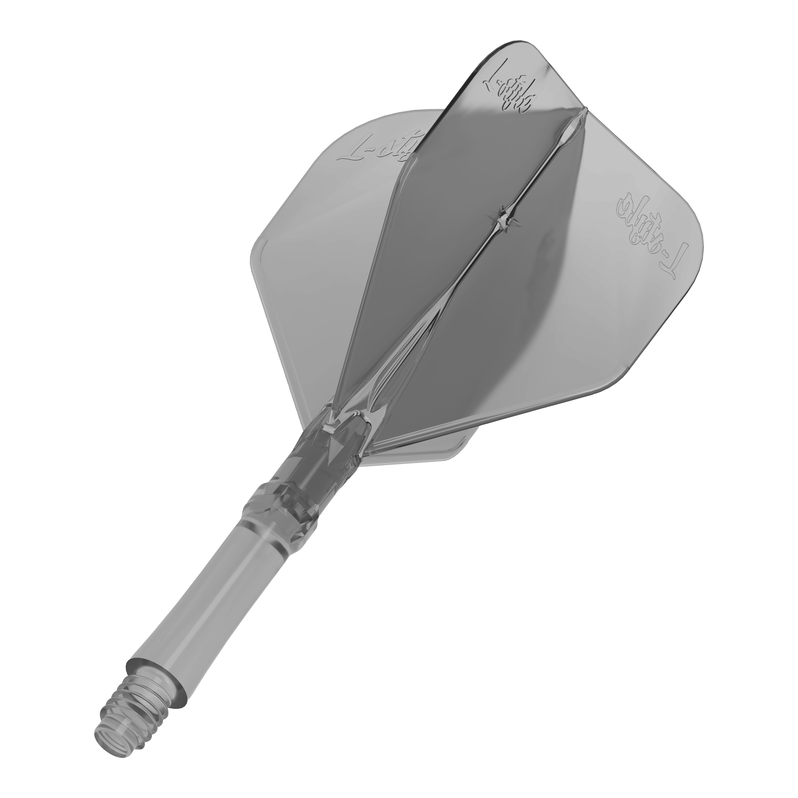 Vuelos L-Style L-System - Negro transparente Zu sehen sind die L-Style L-System Flights - Clear Black. Die Flights sind schwarz-transparent und für Darts geeignet.